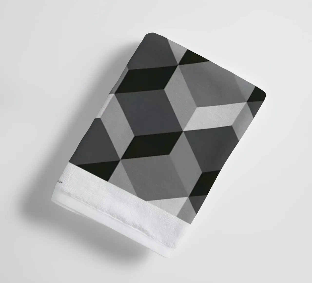 Cubes badhanddoek van The Wall Shop