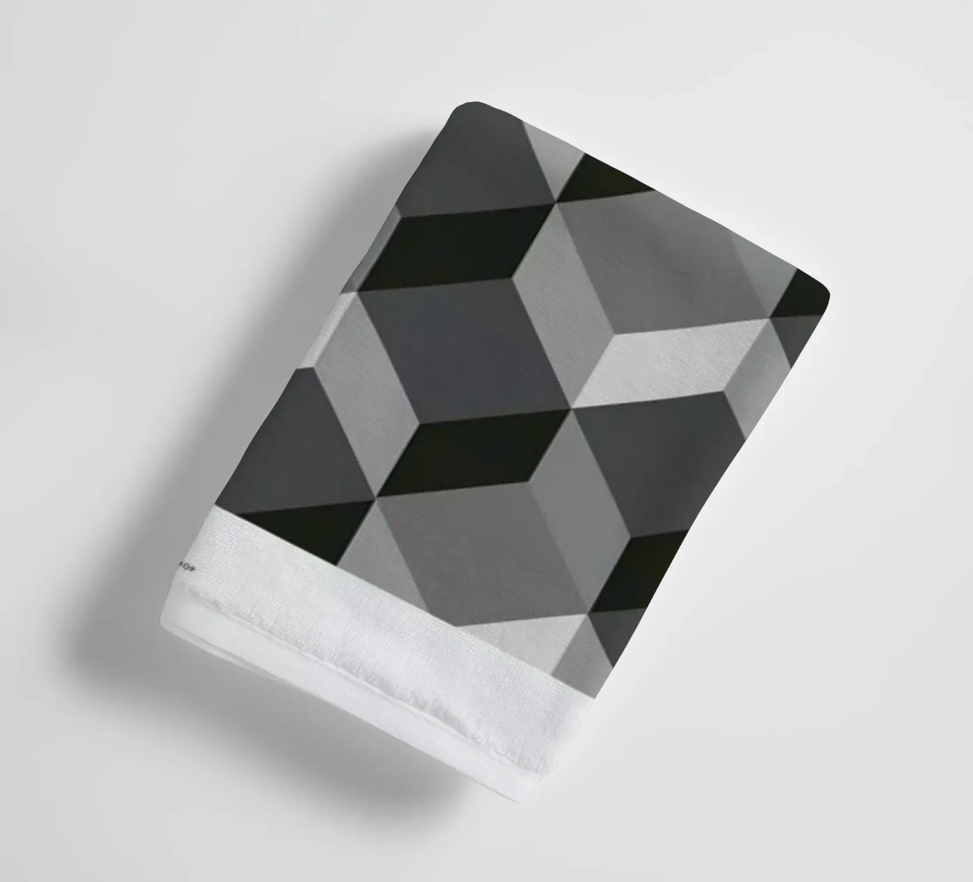 Cubes badhanddoek van The Wall Shop