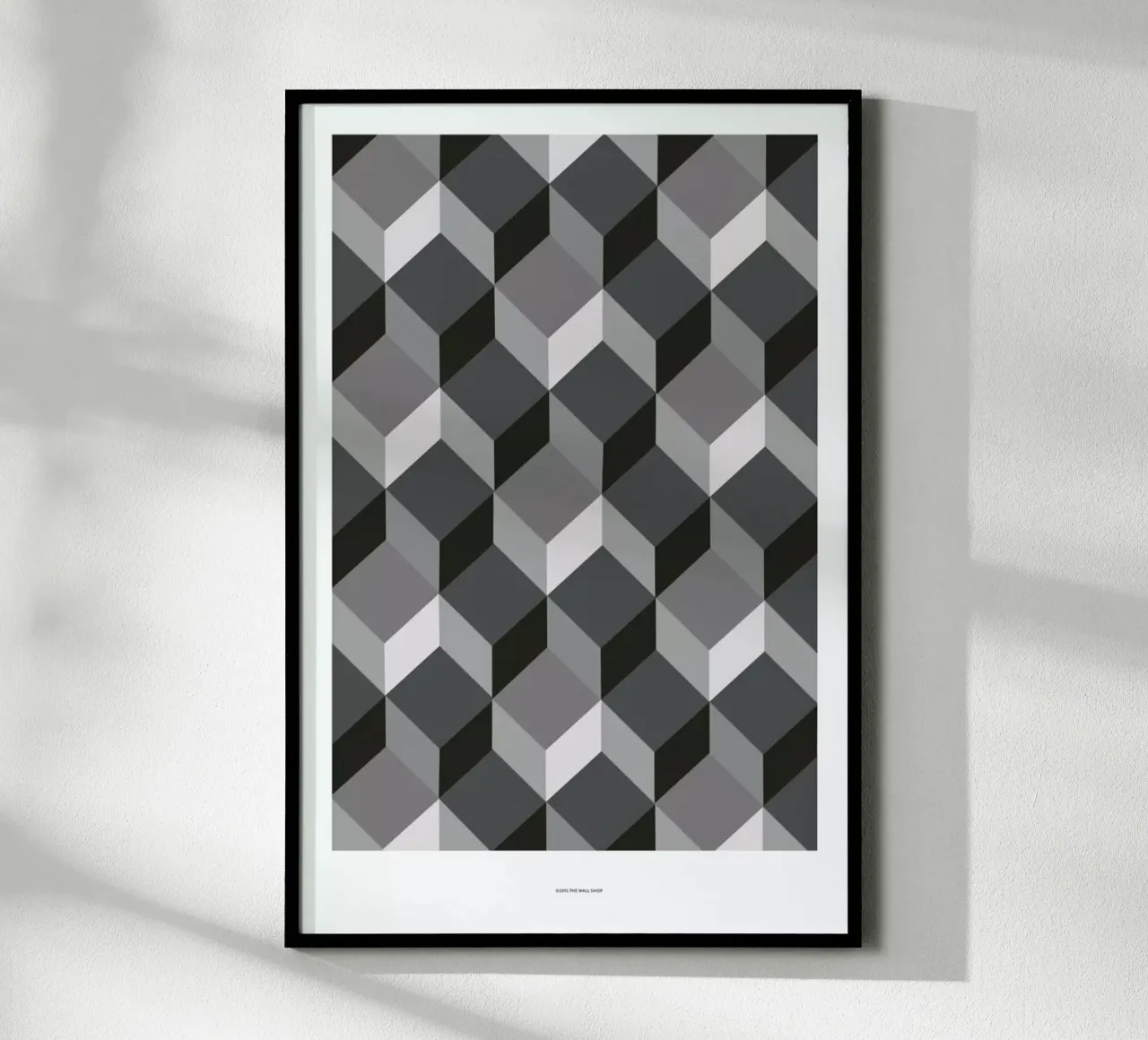 Cubes poster con telaio in legno da The Wall Shop