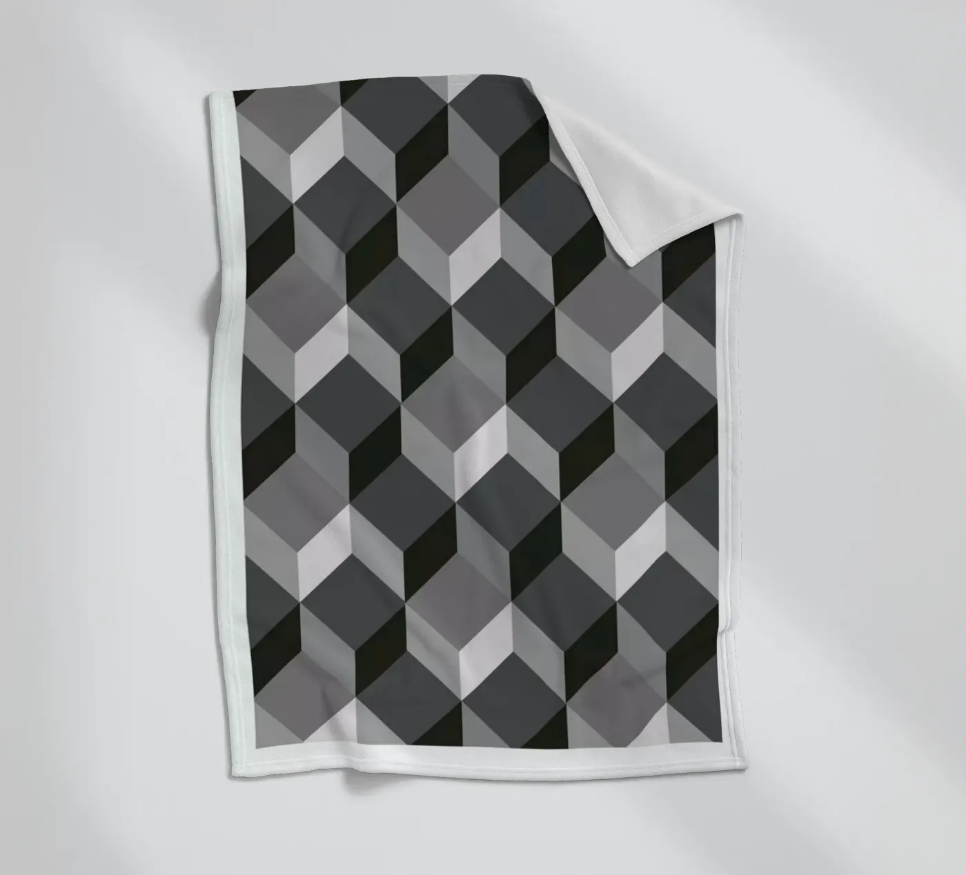 Cubes Fleecedecke von The Wall Shop