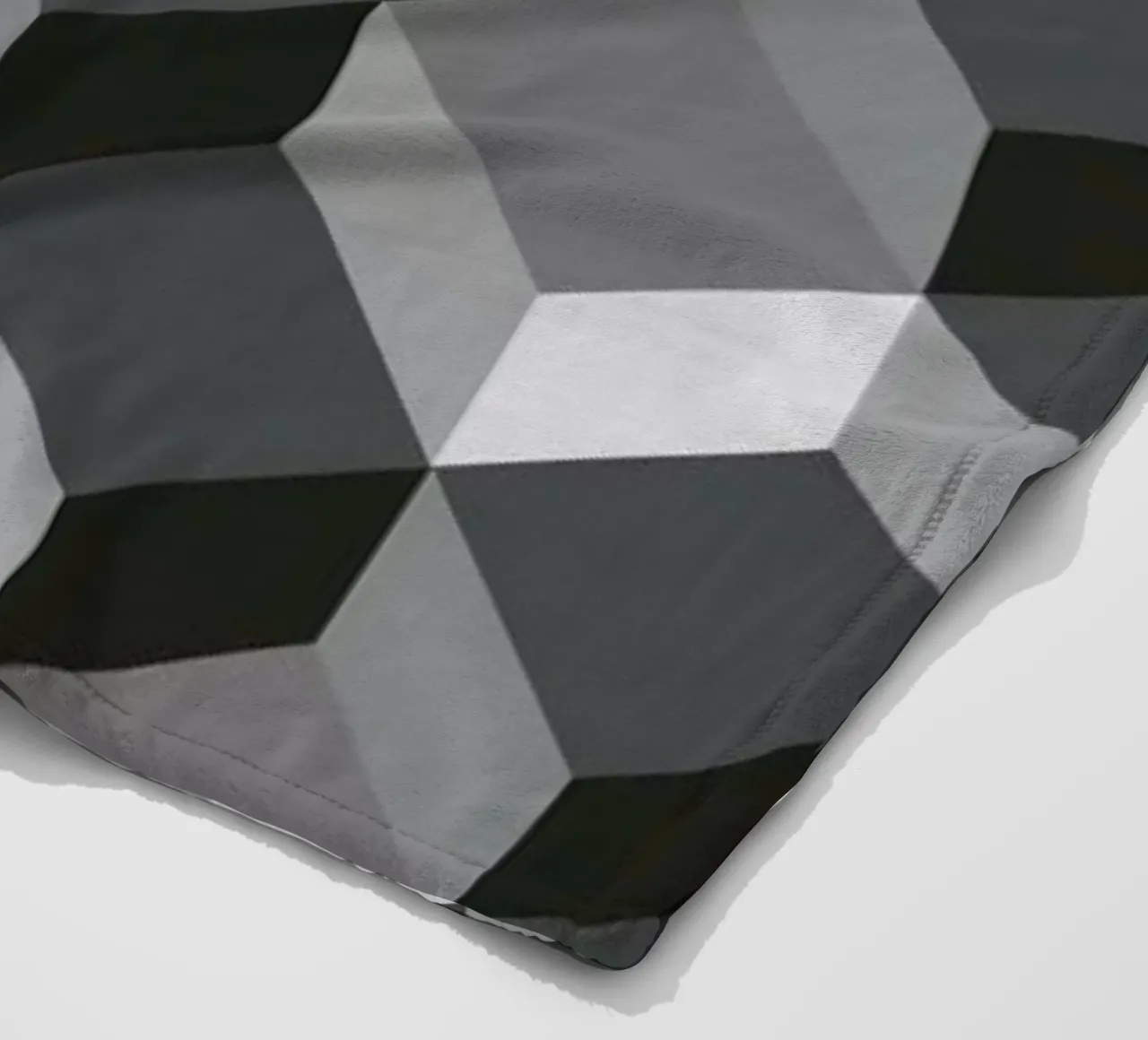Cubes Fleecedecke von The Wall Shop
