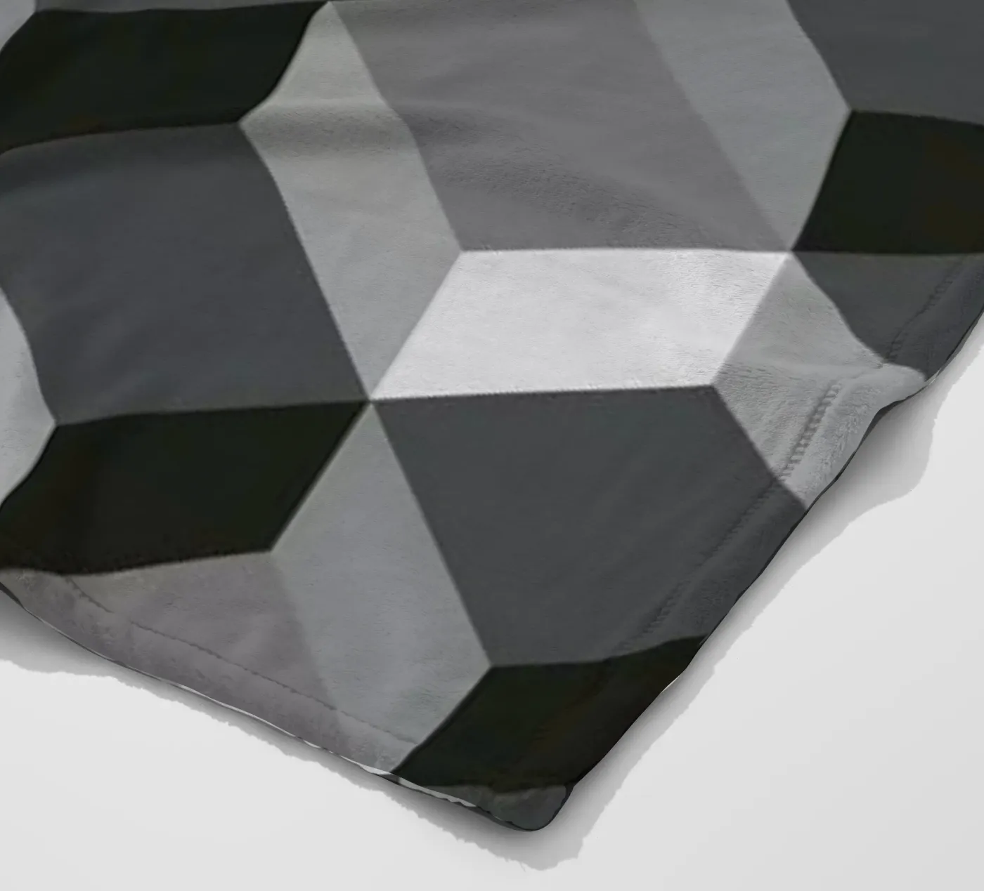 Cubes Fleecedecke von The Wall Shop