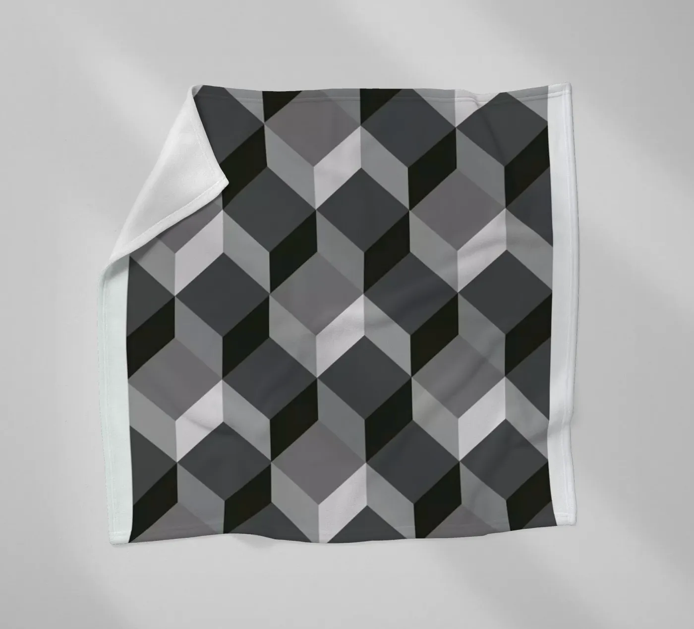 Cubes Fleecedecke von The Wall Shop
