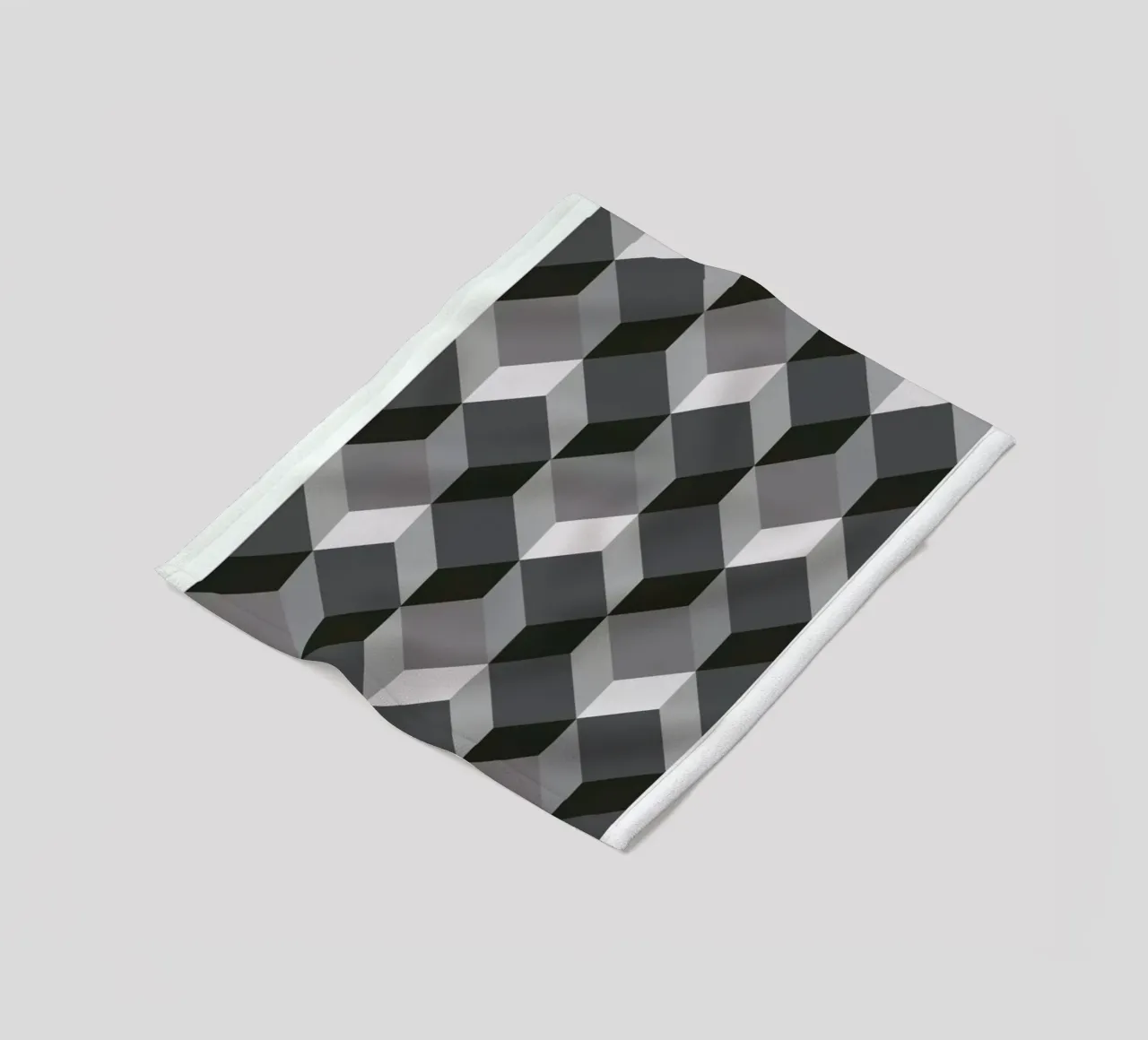 Cubes Fleecedecke von The Wall Shop