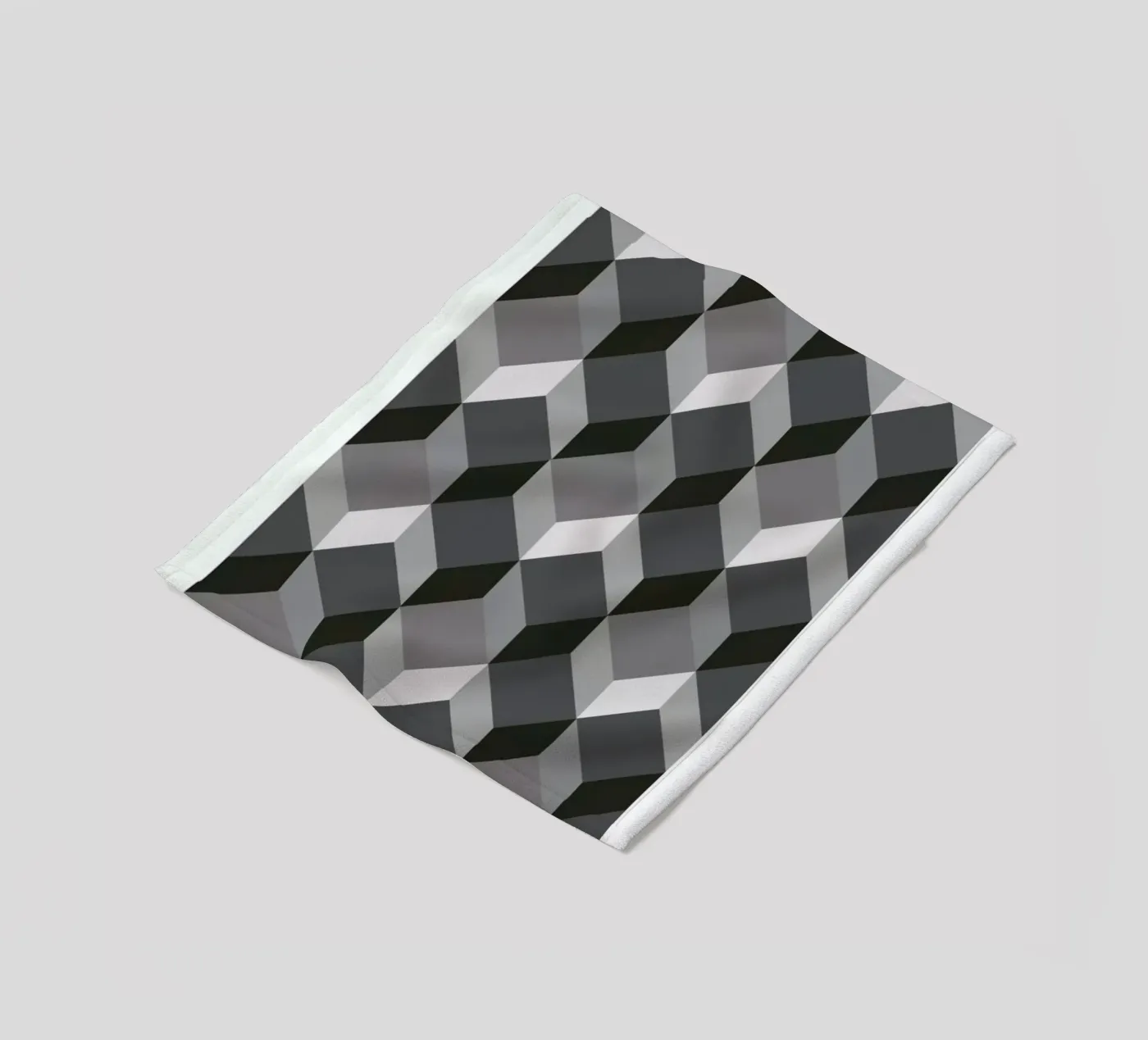 Cubes Fleecedecke von The Wall Shop