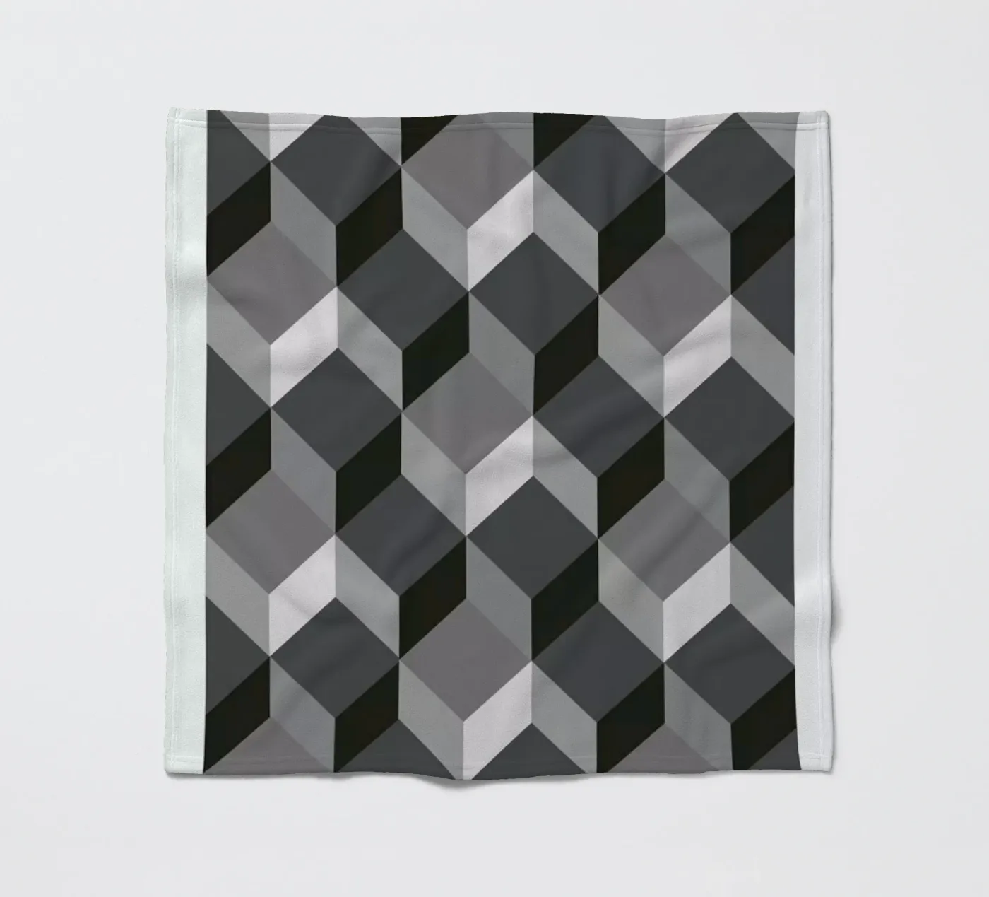 Cubes Fleecedecke von The Wall Shop