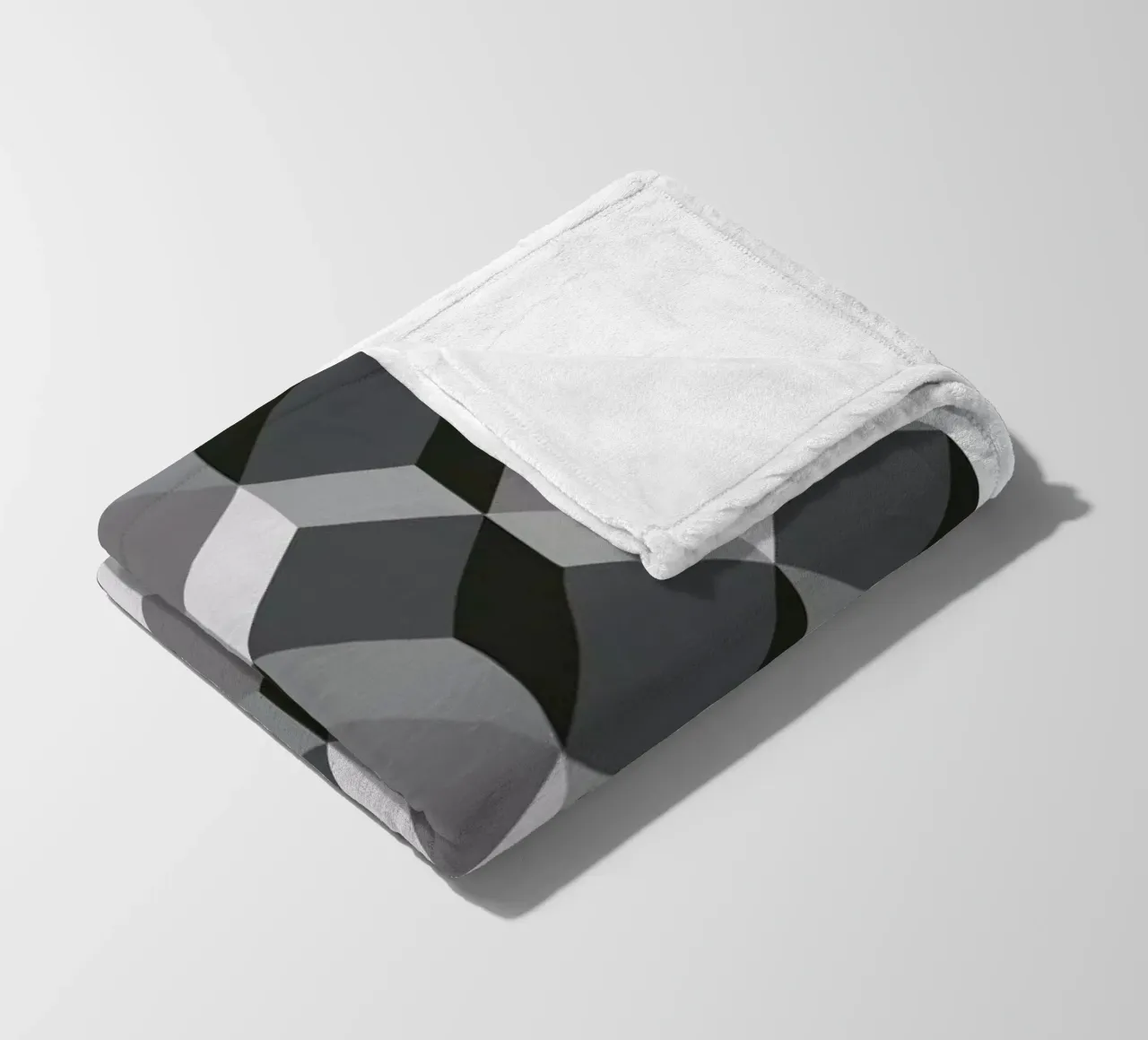 Cubes Fleecedecke von The Wall Shop