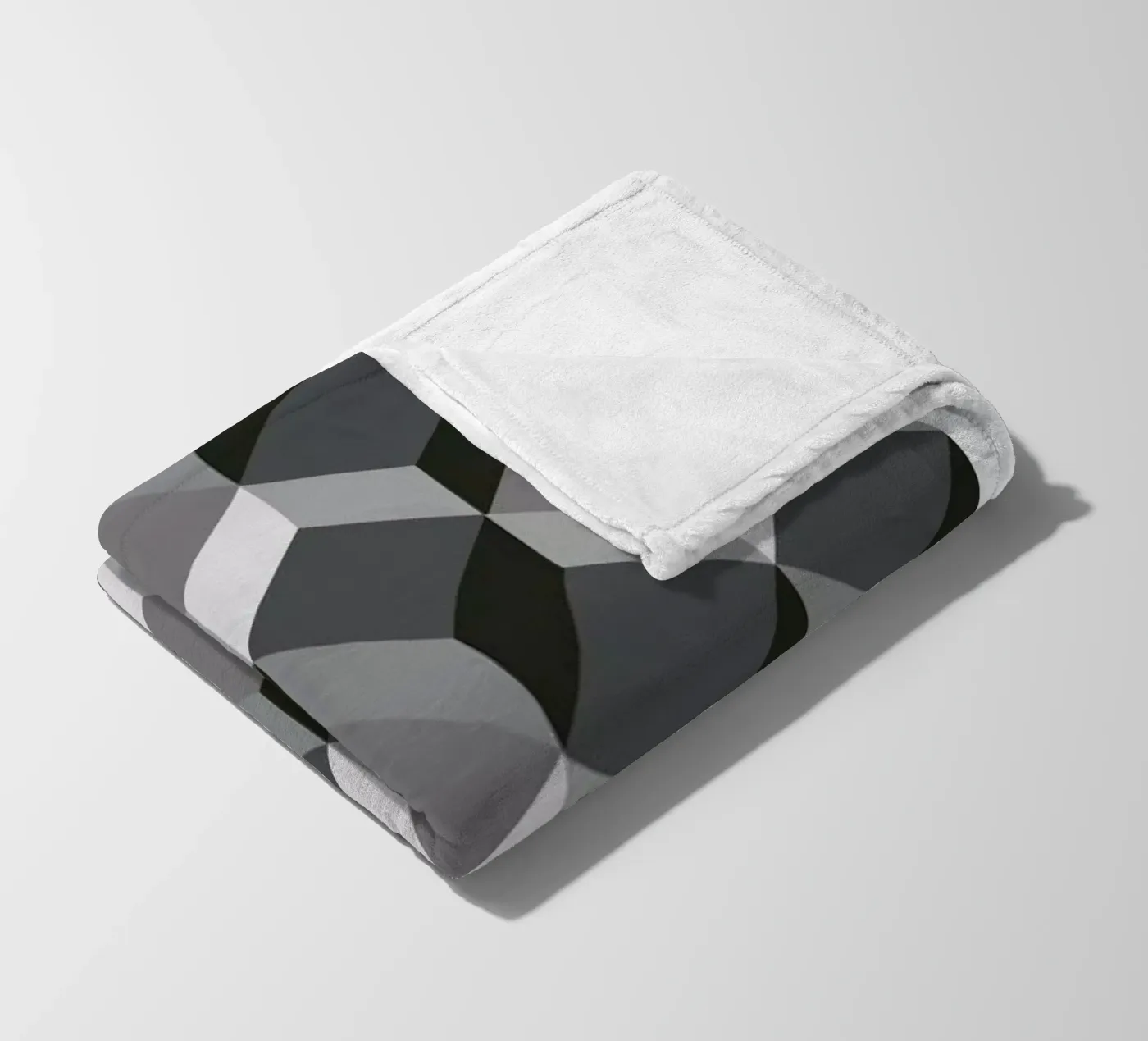 Cubes Fleecedecke von The Wall Shop