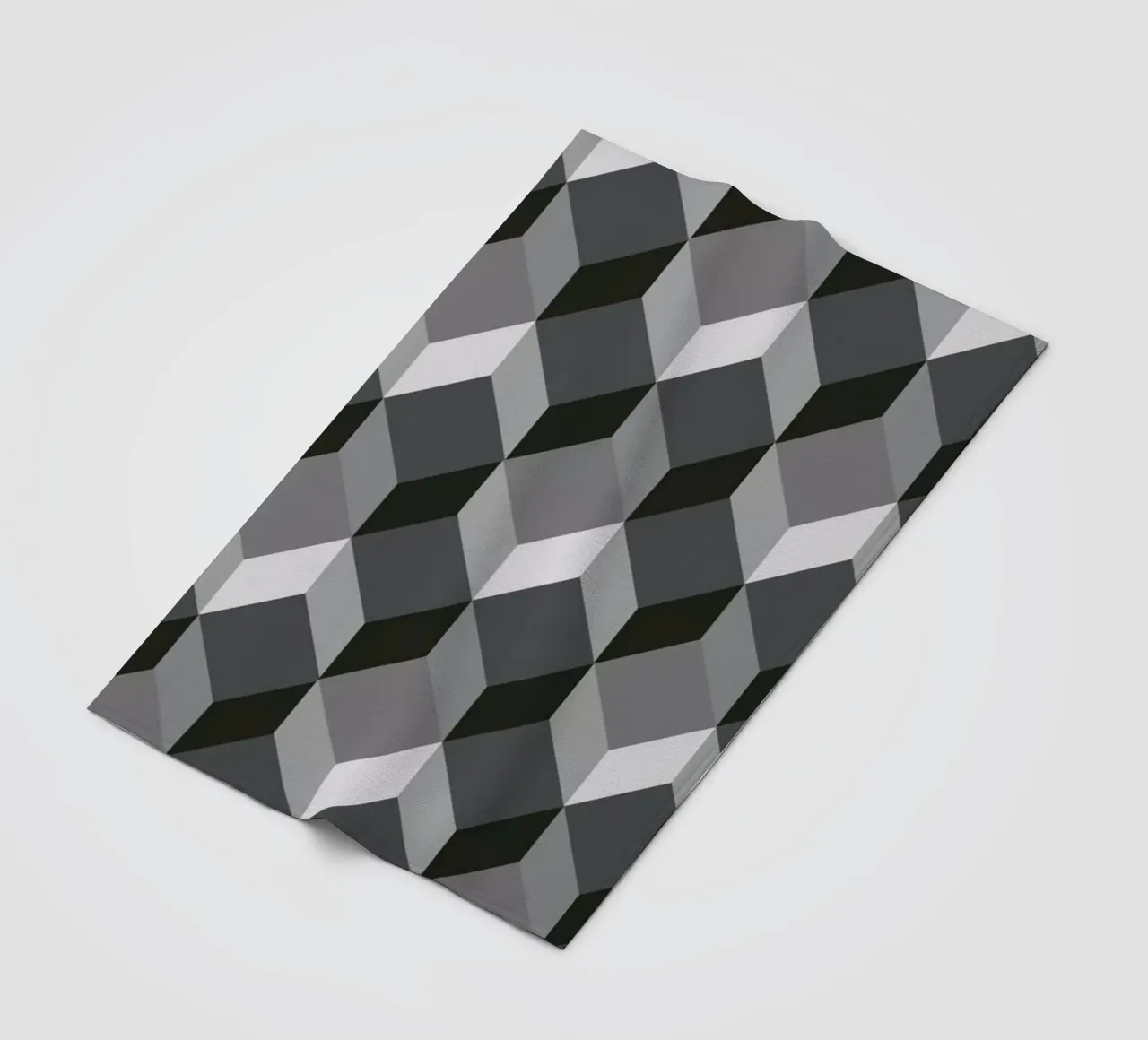 Cubes Fleecedecke von The Wall Shop