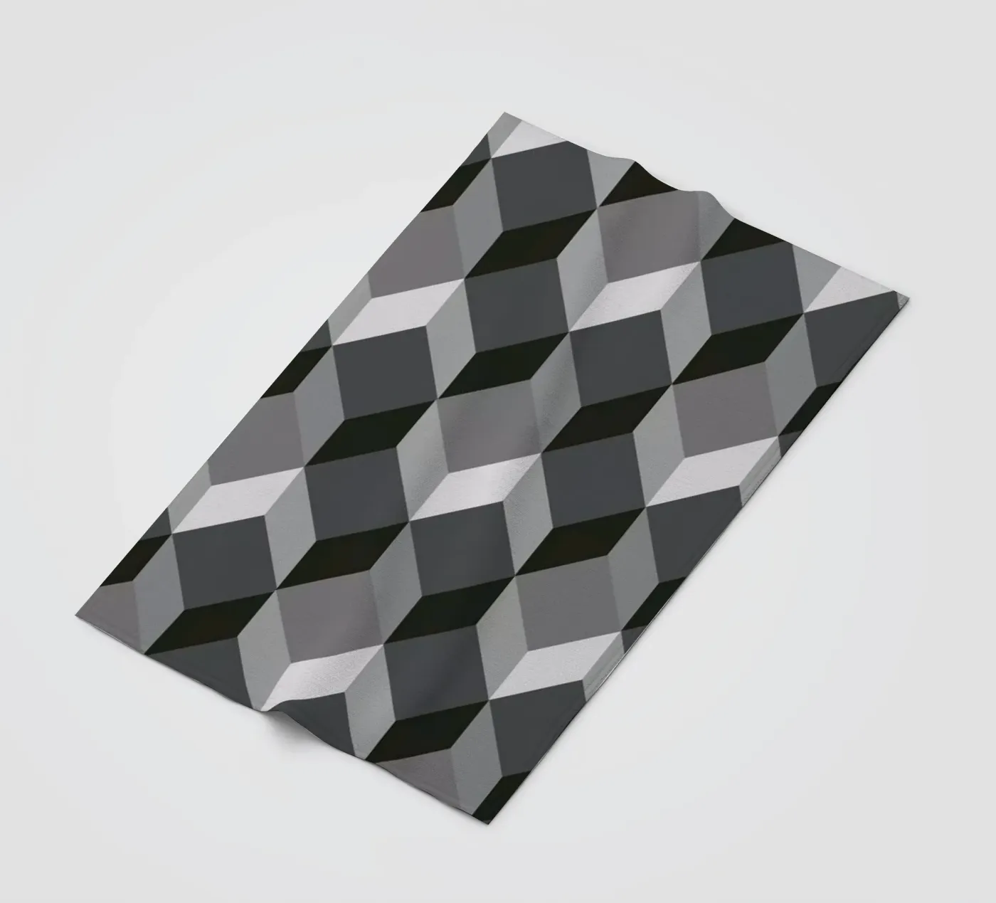 Cubes Fleecedecke von The Wall Shop