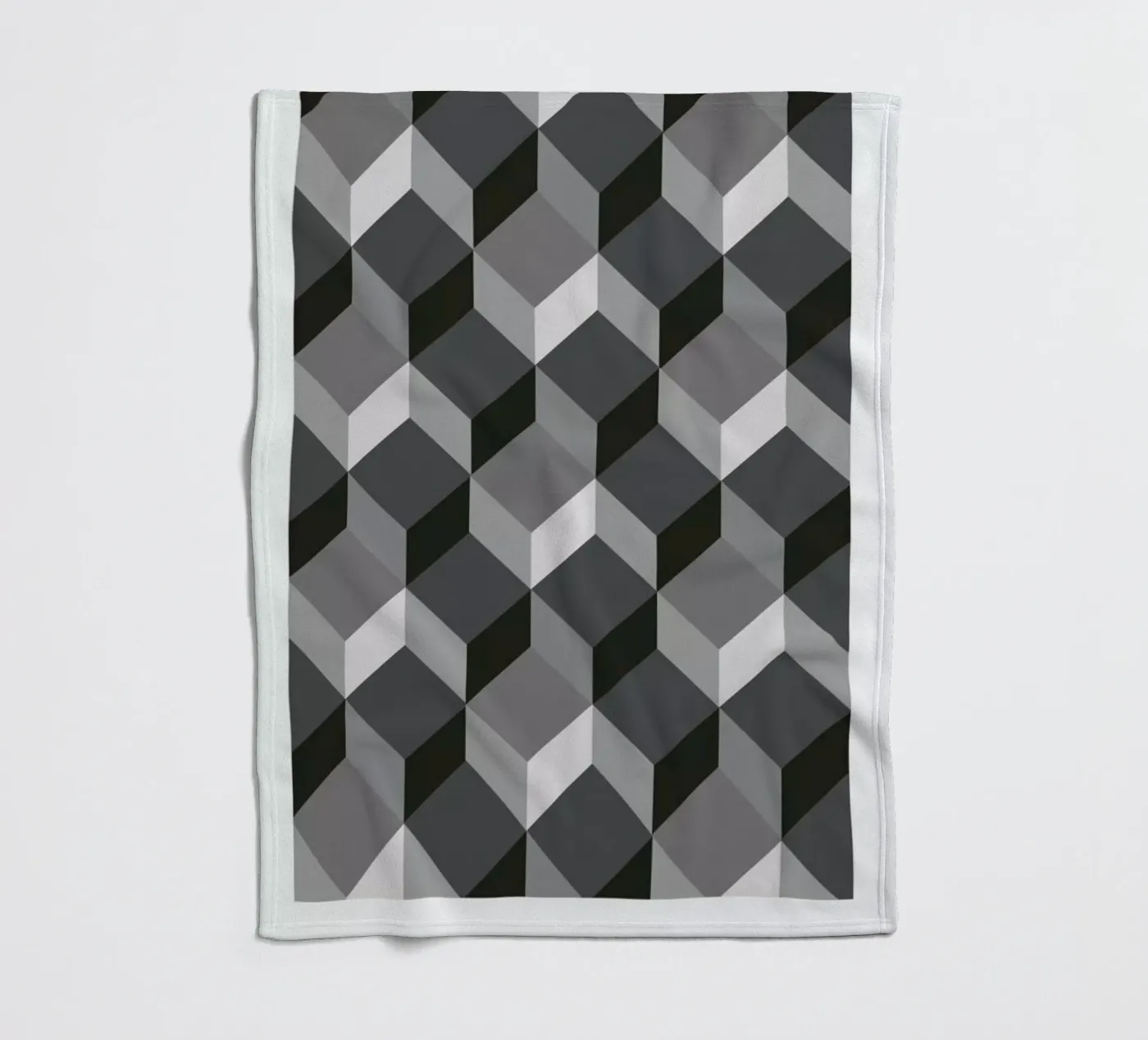 Cubes Fleecedecke von The Wall Shop