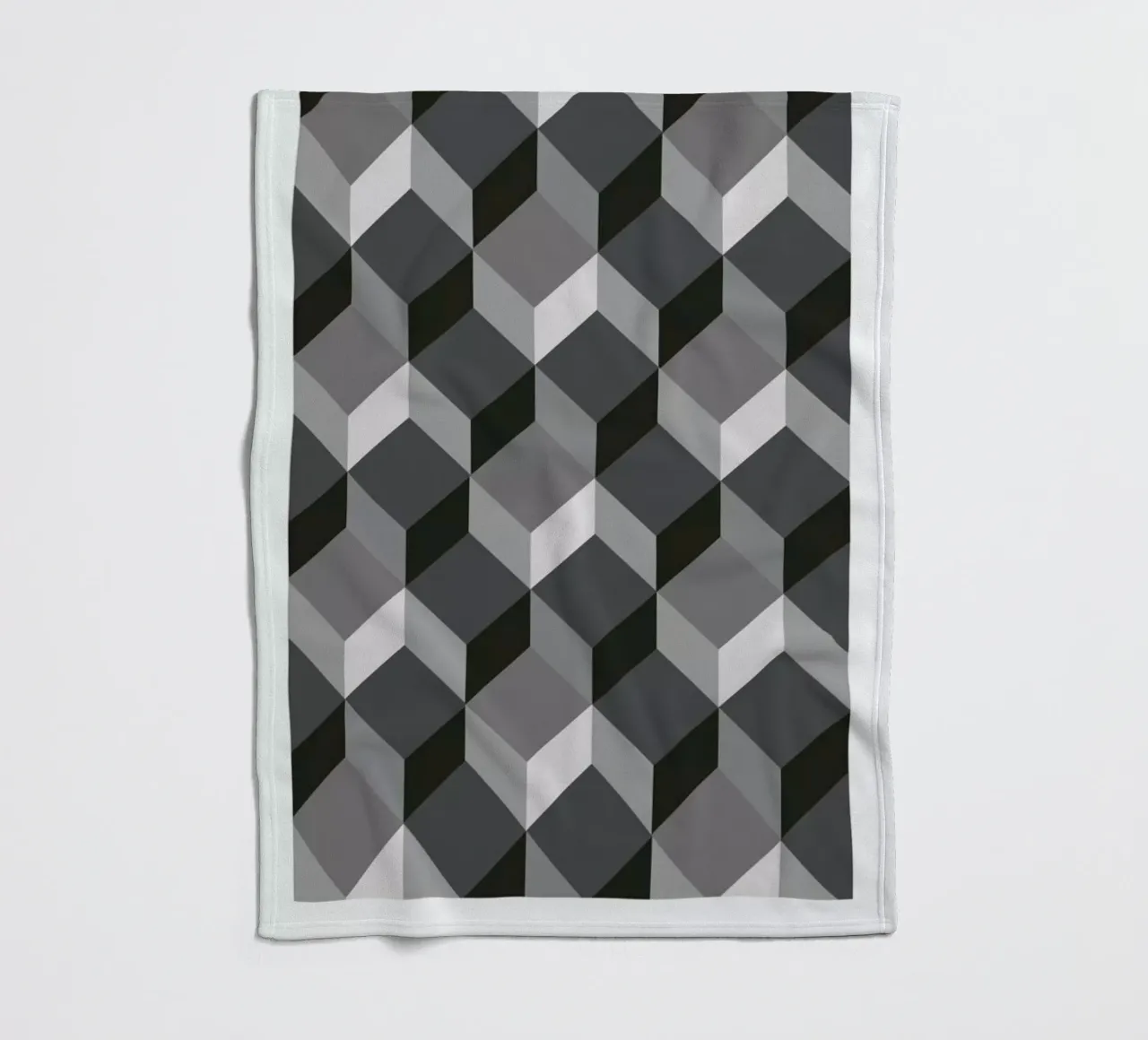 Cubes Fleecedecke von The Wall Shop