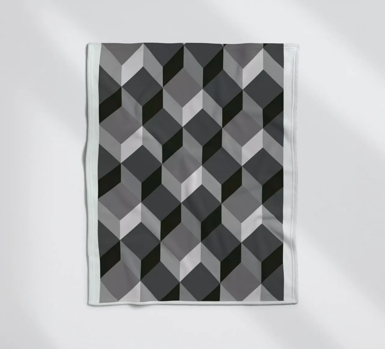 Cubes Fleecedecke von The Wall Shop