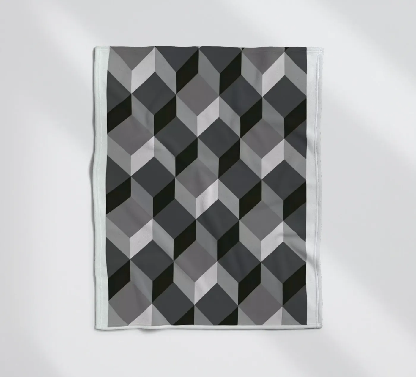 Cubes Fleecedecke von The Wall Shop