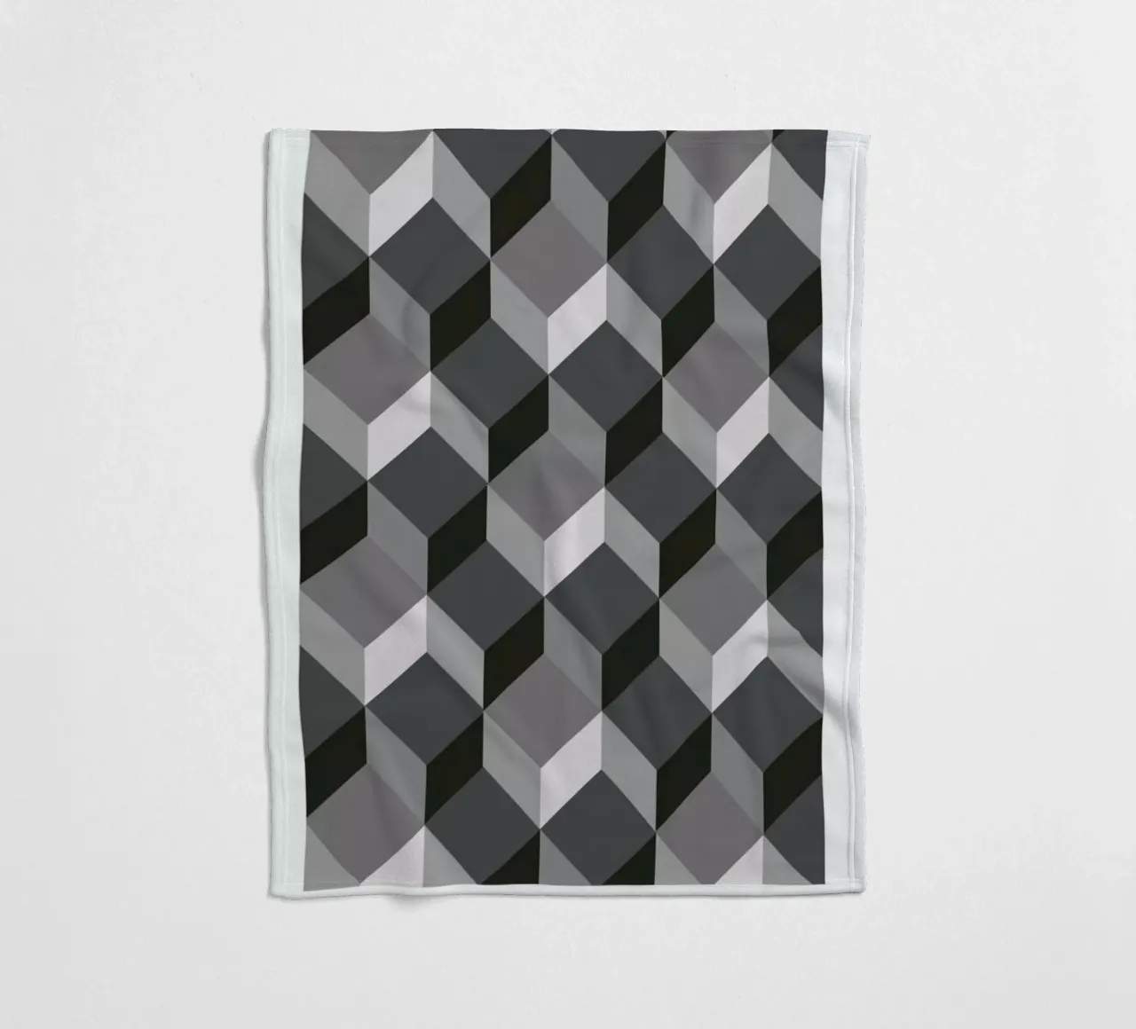 Cubes Fleecedecke von The Wall Shop