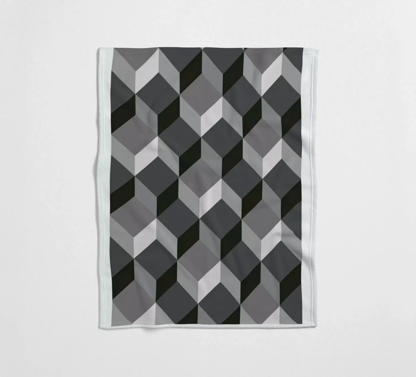 Cubes Fleecedecke von The Wall Shop