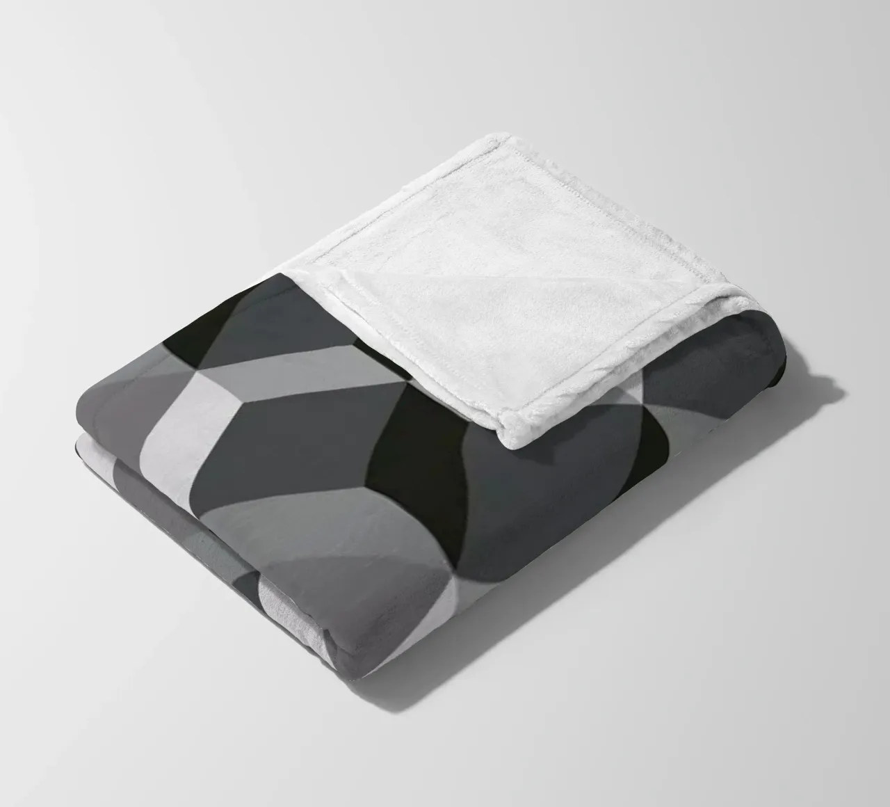 Cubes Fleecedecke von The Wall Shop