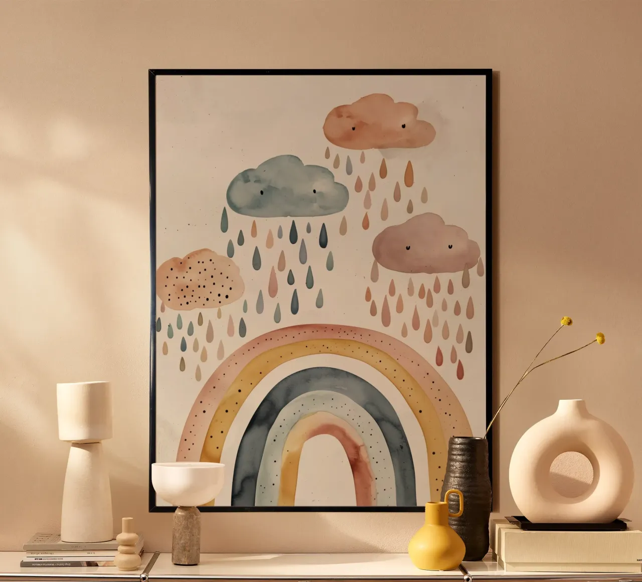 Happy Rain No 2 poster by treechild