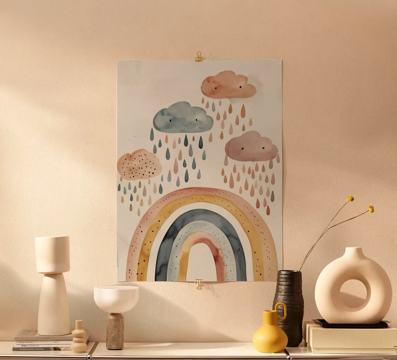 Happy Rain No 2 poster by treechild
