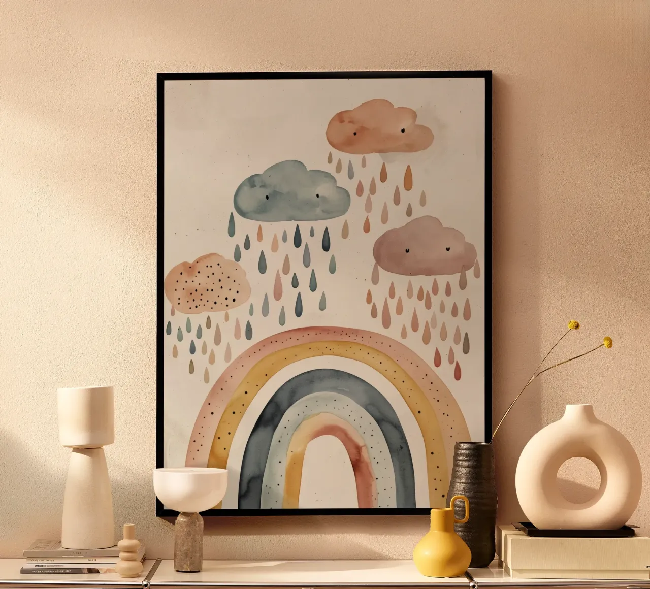 Happy Rain No 2 poster by treechild