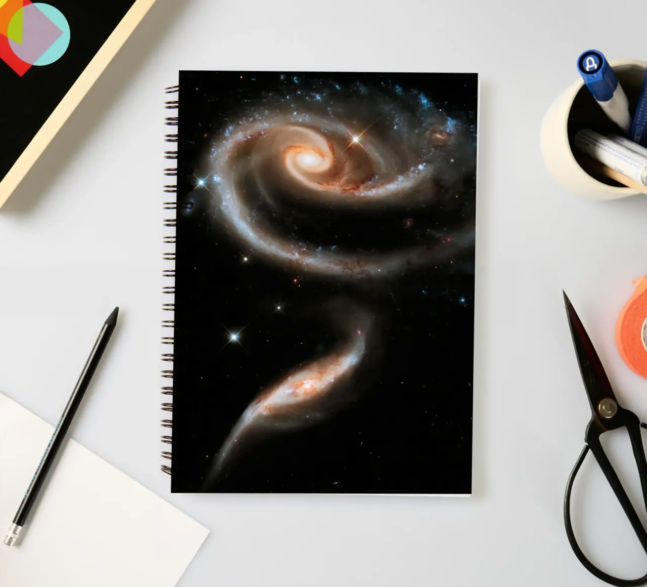 hubble telescope high definition image spiral notebook by 🎁 ARTVI-SHOP