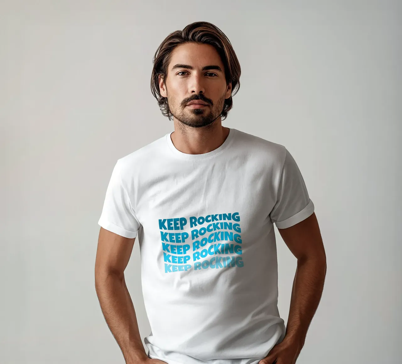 Keep rocking t-shirt da happieeagle