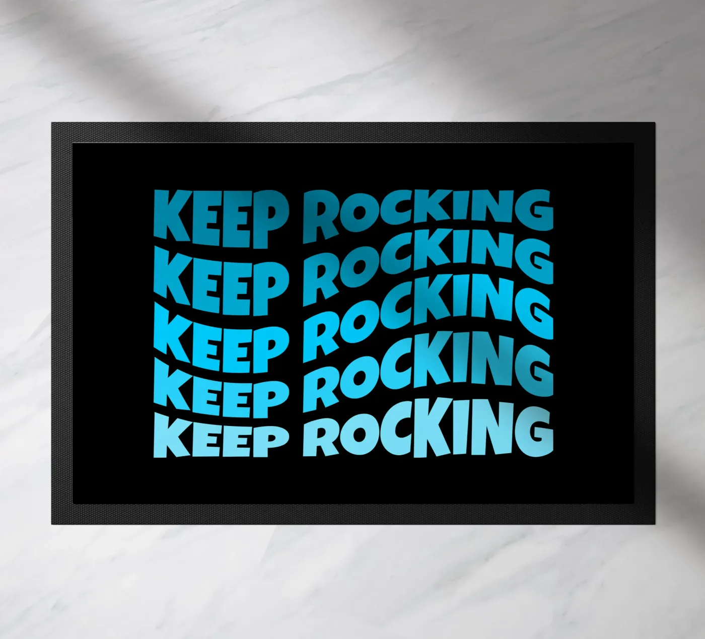 Keep rocking deurmat van happieeagle