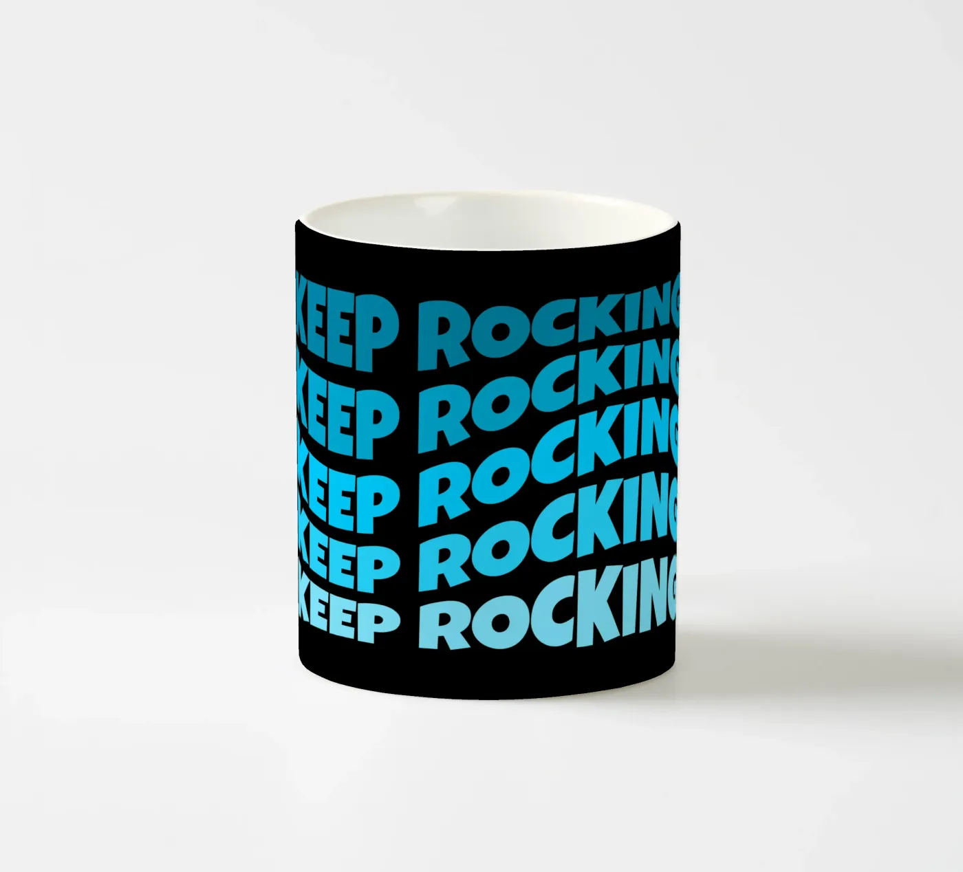 Keep rocking ceramic mug by happieeagle