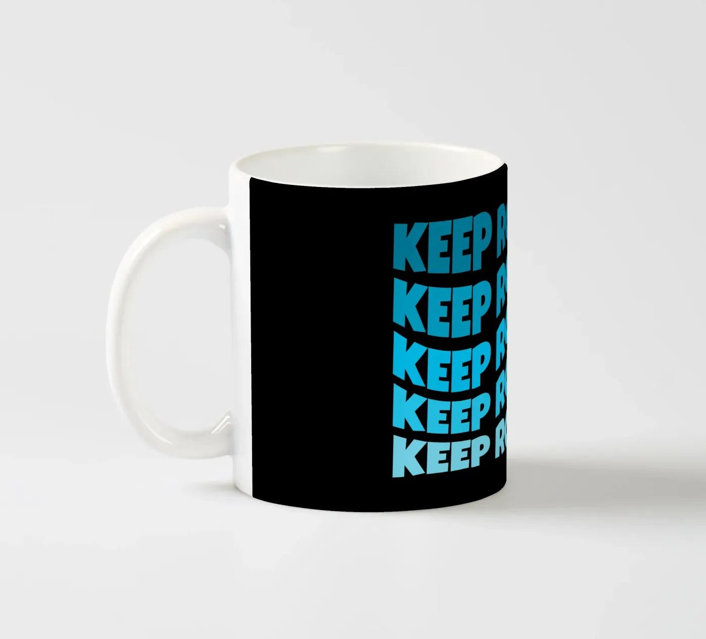Keep rocking ceramic mug by happieeagle