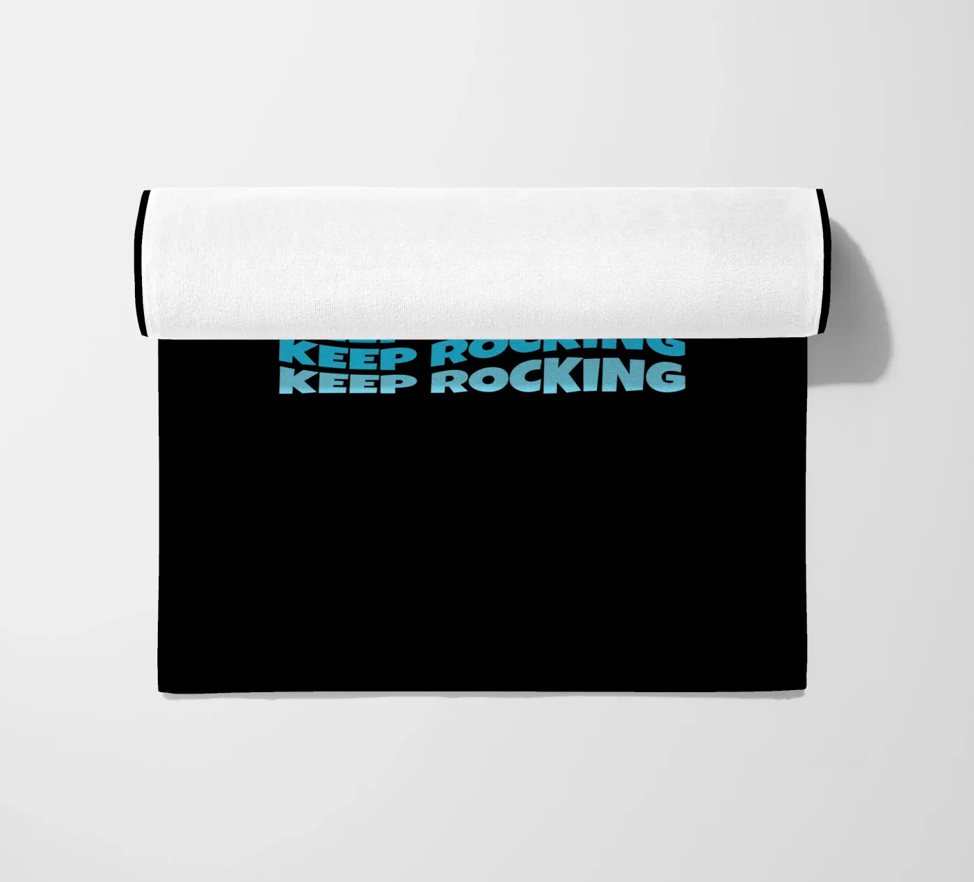 Keep rocking beach towel by happieeagle