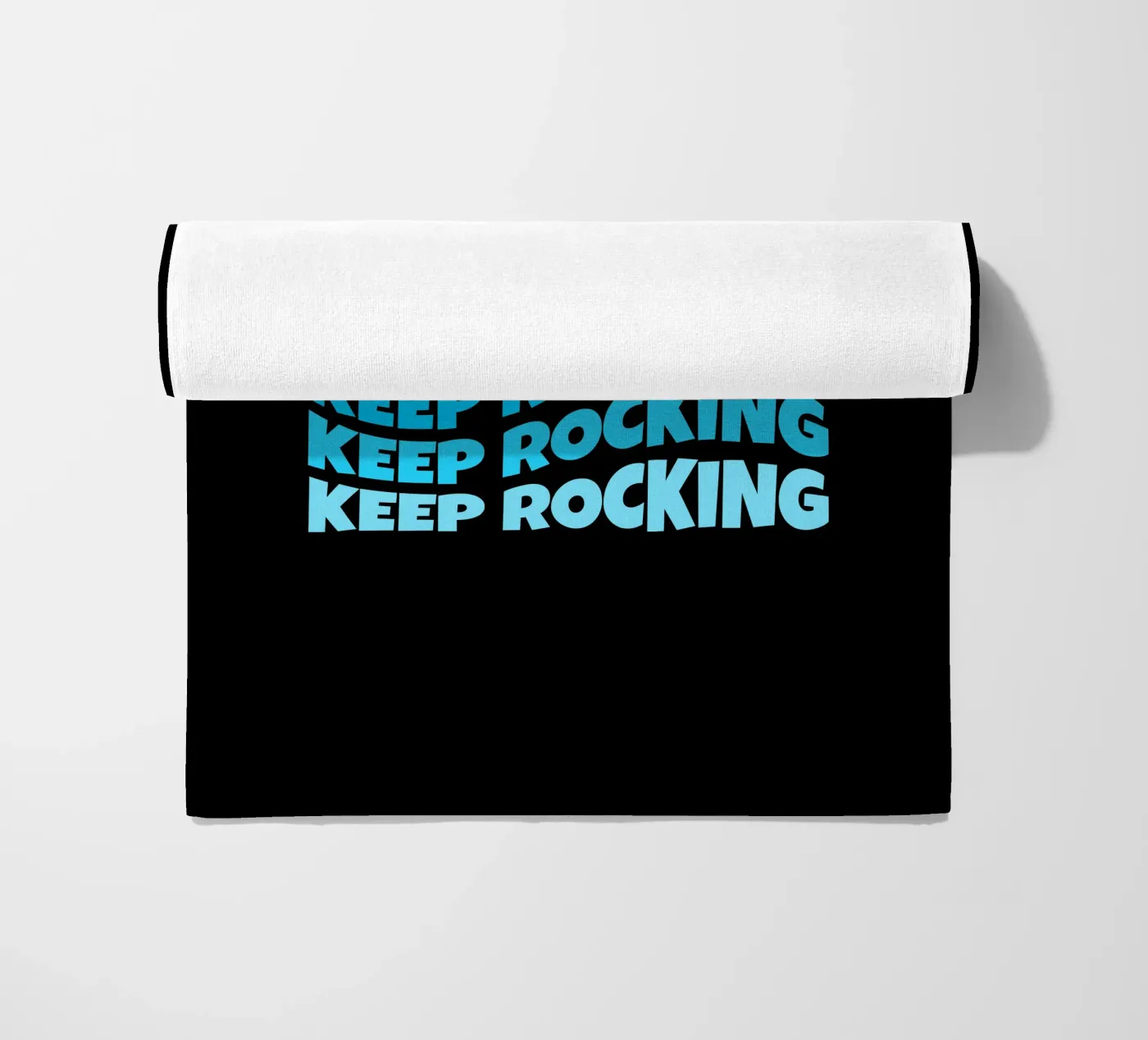 Keep rocking beach towel by happieeagle