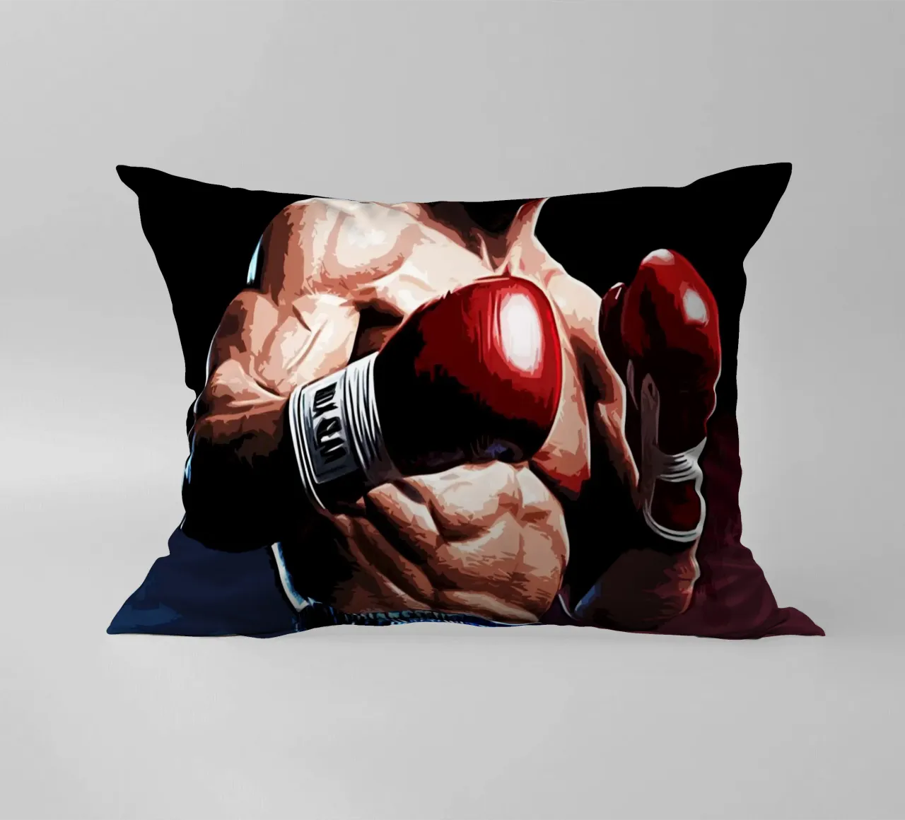 boxer movie art decorative cushion by ontoseno