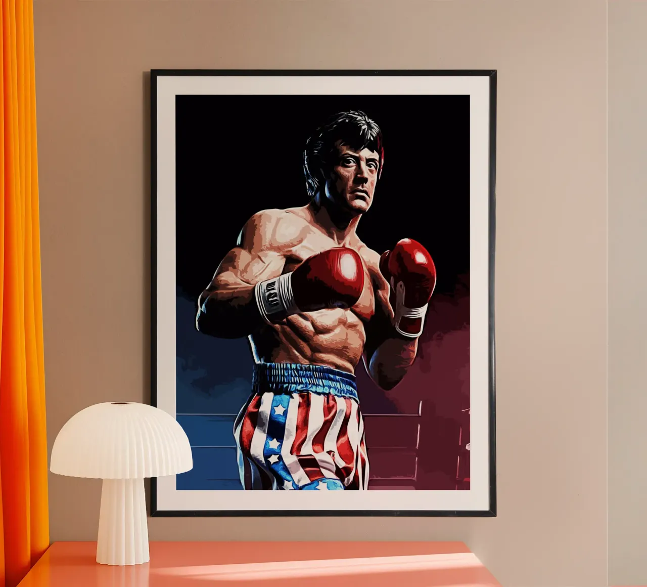 boxer movie art poster with plastic frame by ontoseno