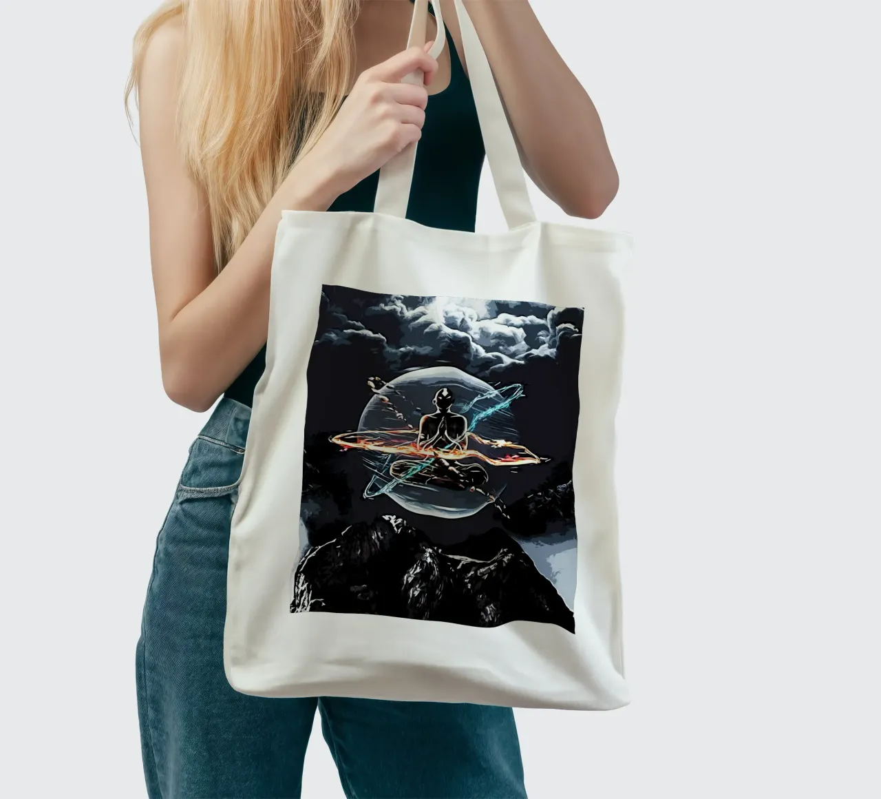 4 batteries tote bag by ontoseno