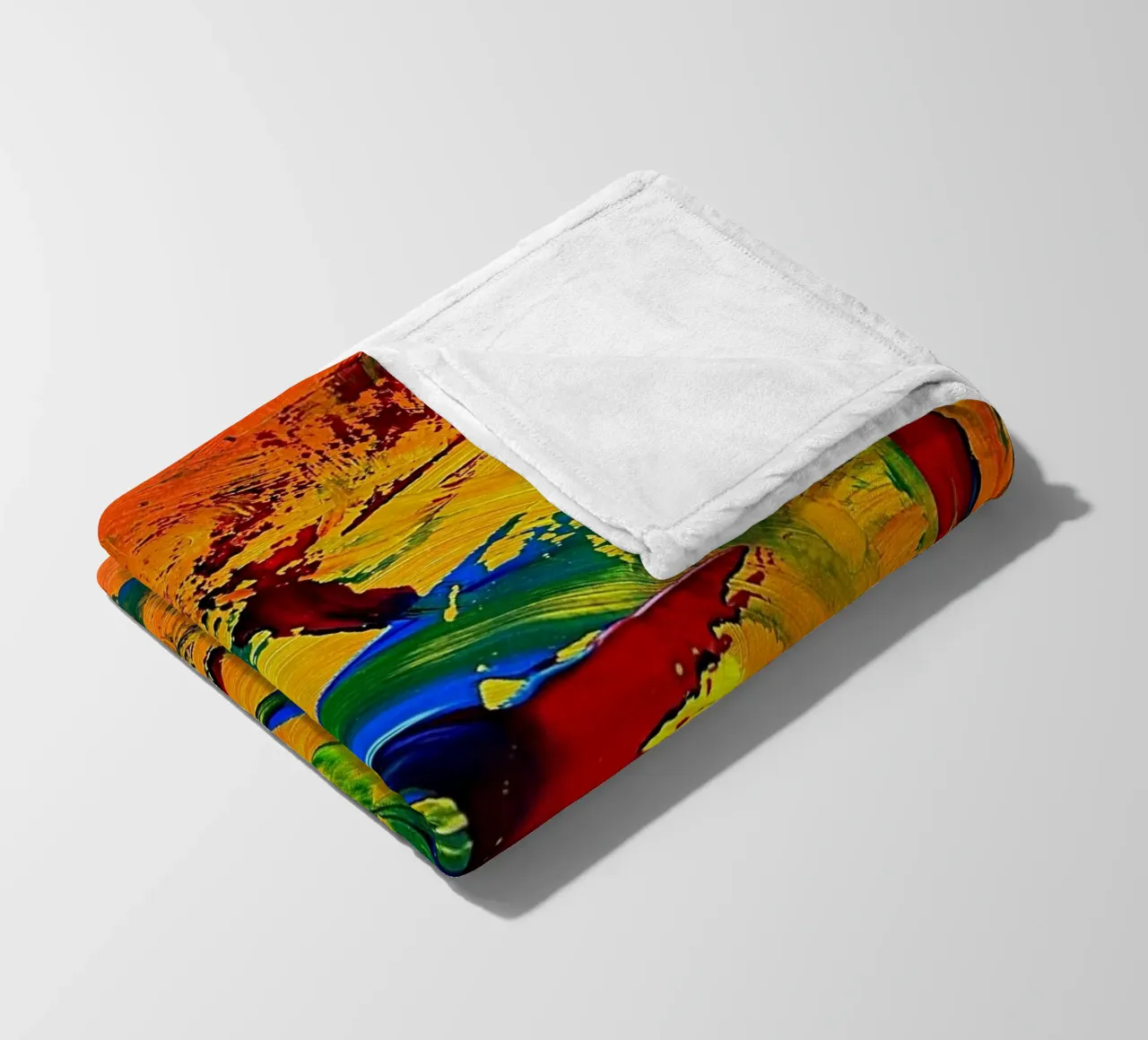 IDEAL GIFT 64 fleece blanket by Thierry Vobmann Abstract painting