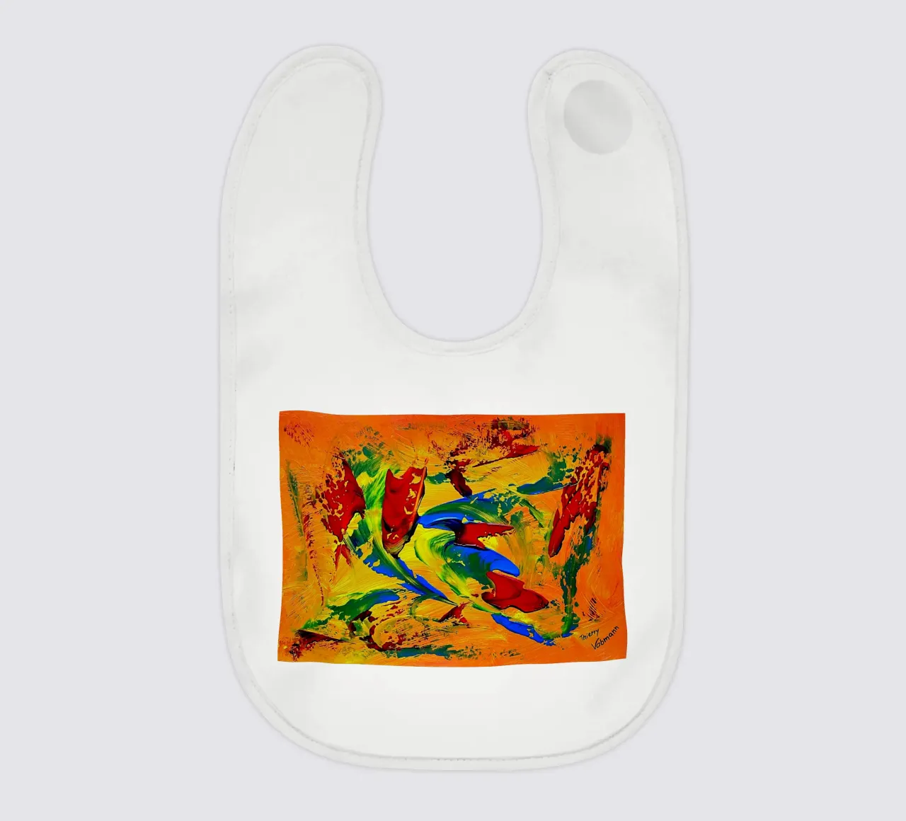 IDEAL GIFT 64 bavaglino da Thierry Vobmann Abstract painting