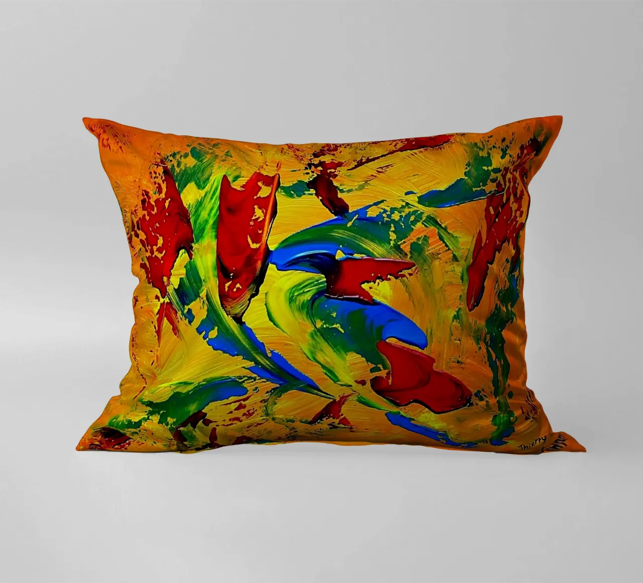 IDEAL GIFT 64 cuscino da Thierry Vobmann Abstract painting