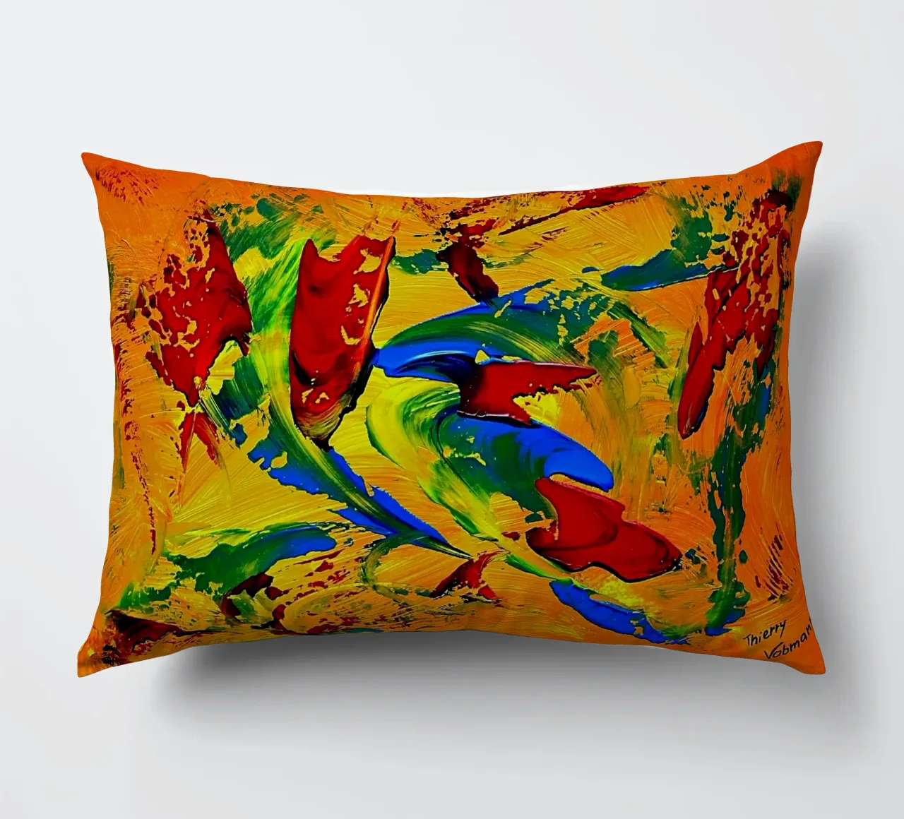 IDEAL GIFT 64 cuscino da Thierry Vobmann Abstract painting