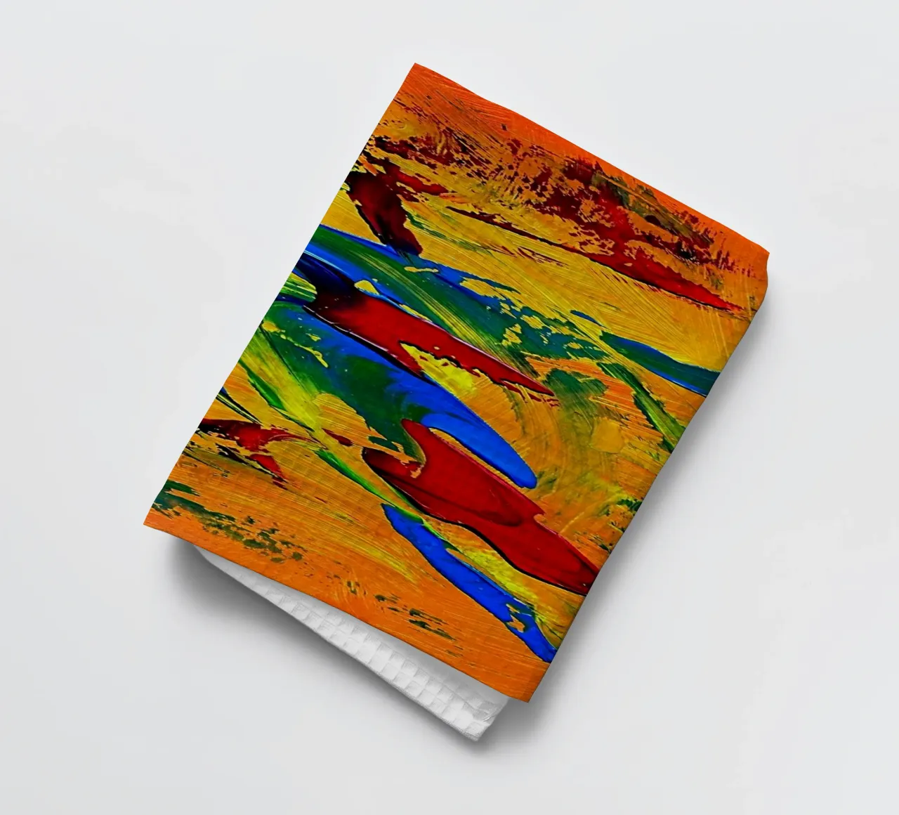 IDEAL GIFT 64 tea towel by Thierry Vobmann Abstract painting