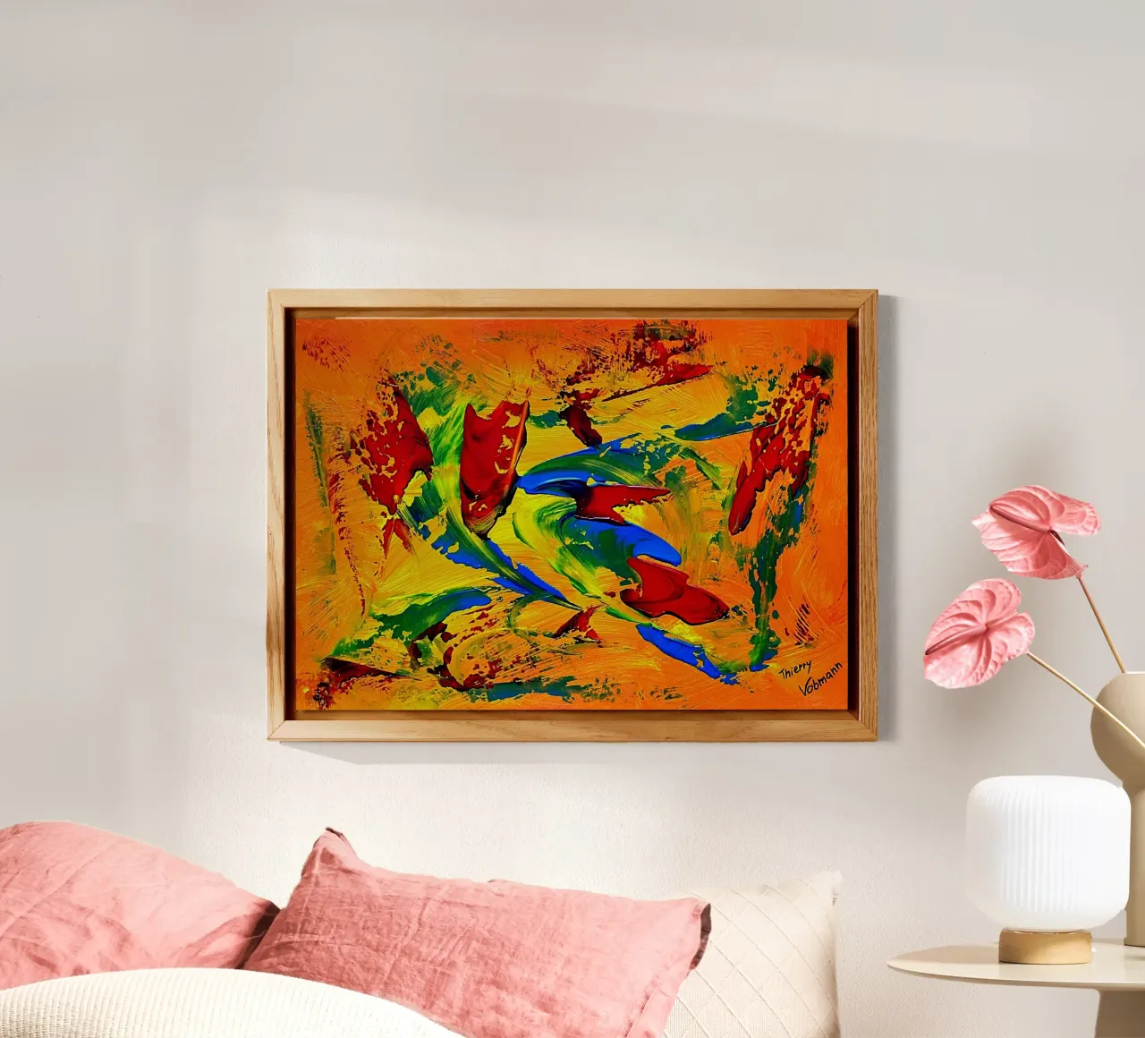 IDEAL GIFT 64 alluminio dibond da Thierry Vobmann Abstract painting