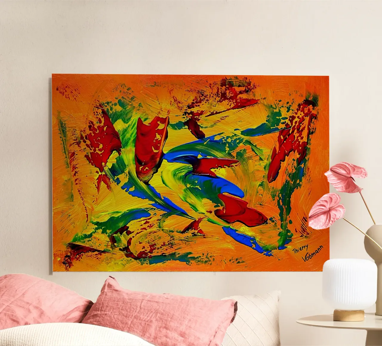 IDEAL GIFT 64 alu-dibond by Thierry Vobmann Abstract painting