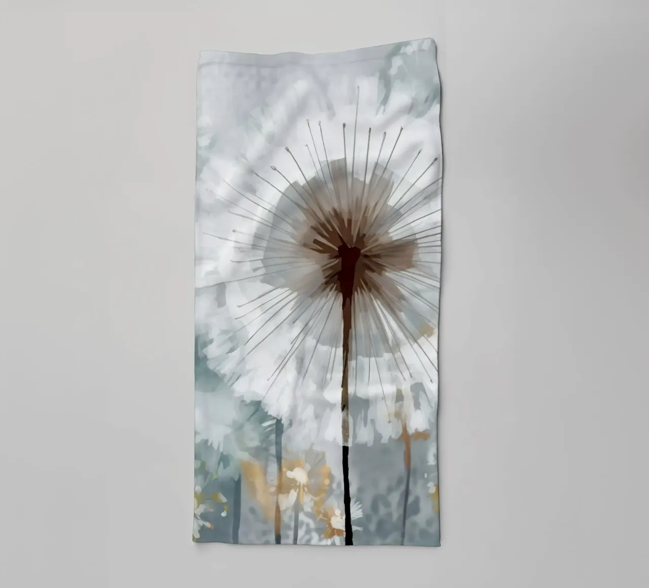 Dandelion Metropolis towel by Modern Muse