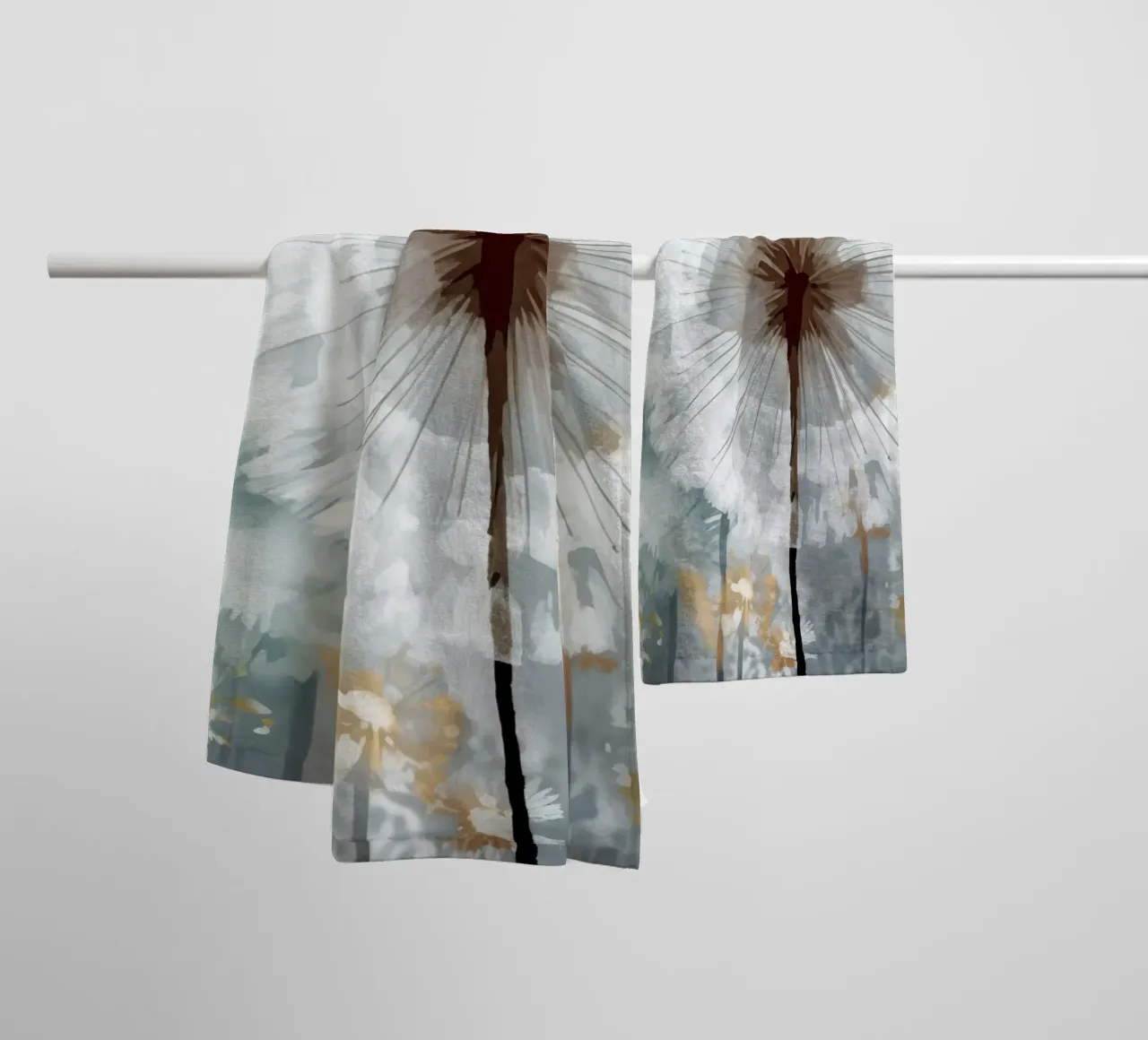 Dandelion Metropolis towel by Modern Muse