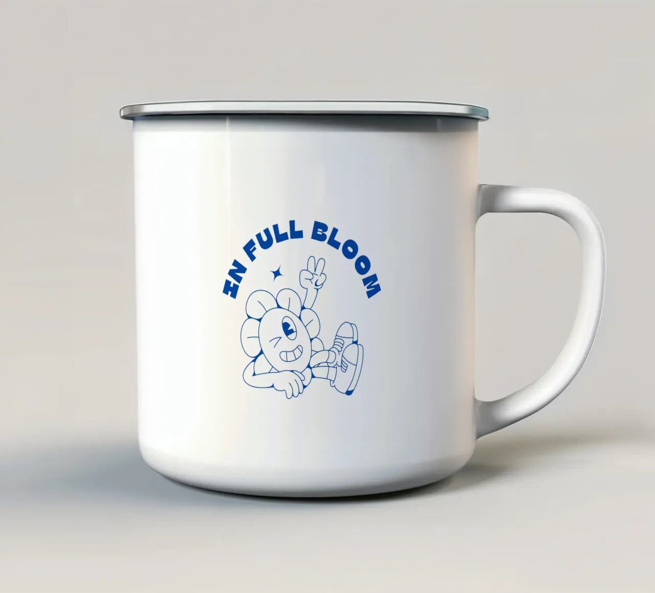 IN FULL BLOOM taza de esmalte de Einfach Uebel