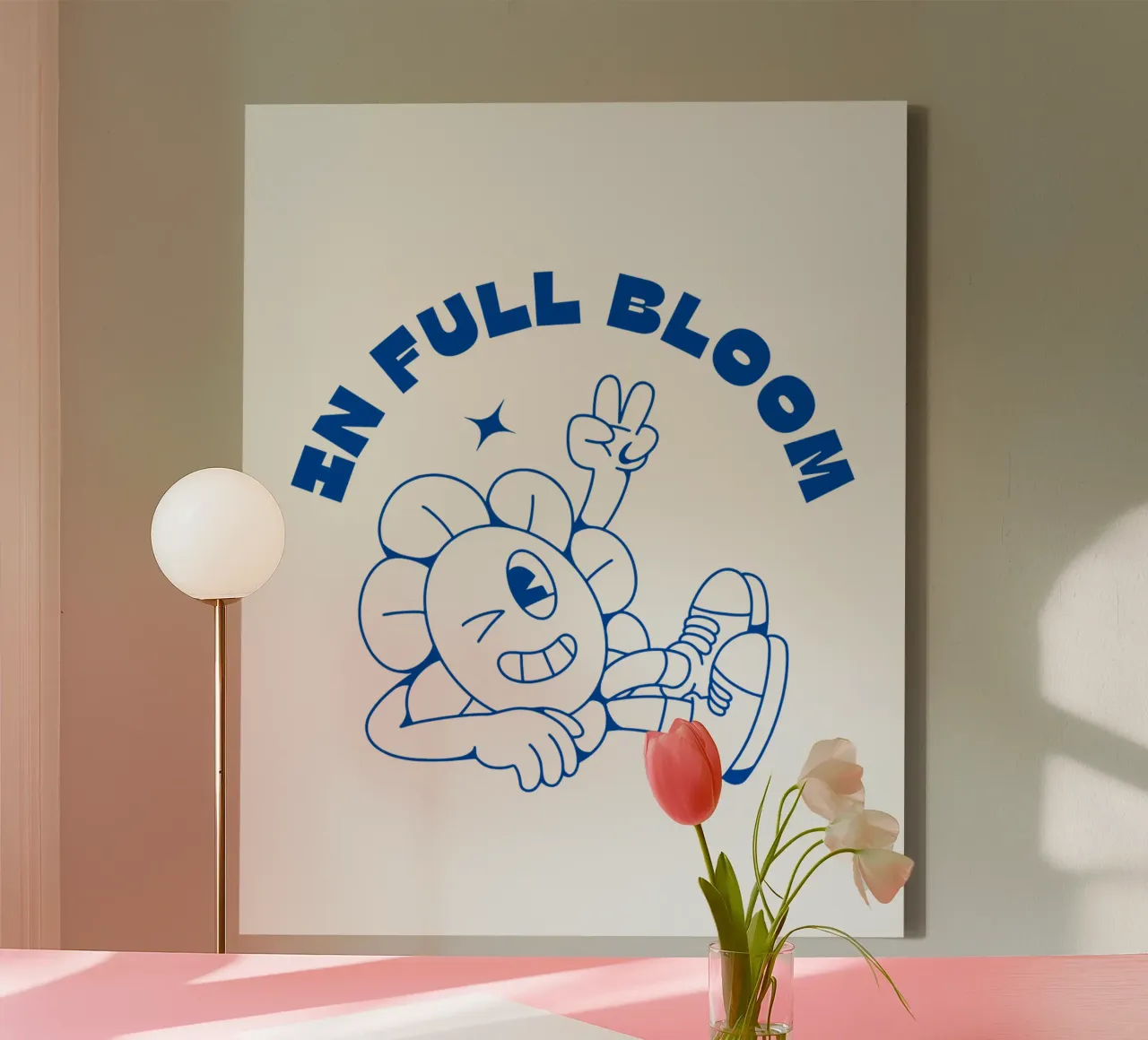 IN FULL BLOOM canvas with Floater frame by Einfach Uebel