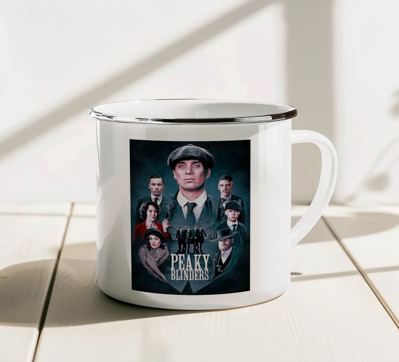 serial tv art tazza in smalto da ontoseno