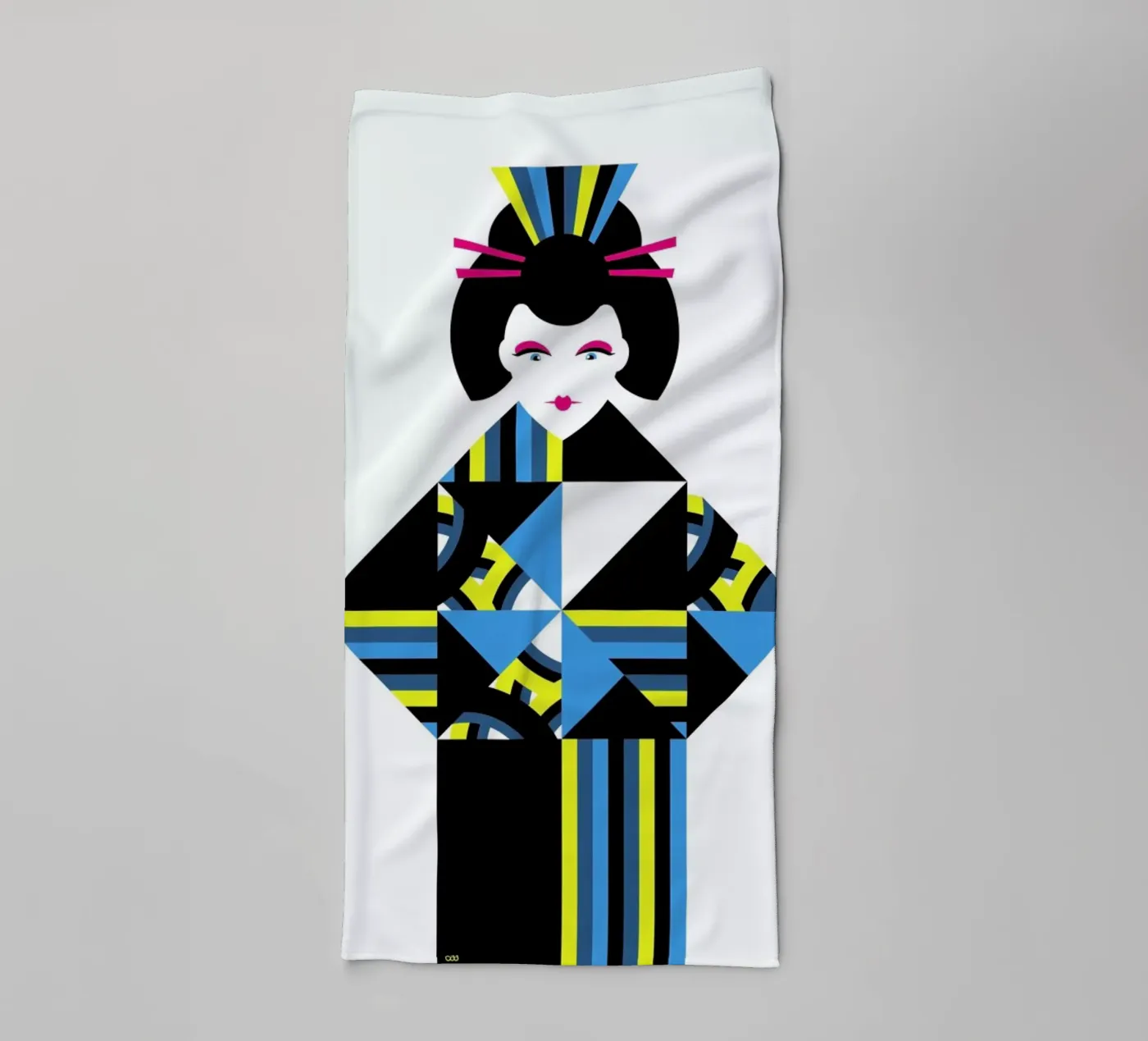 Geisha badhanddoek van Oscar Odd Diodoro