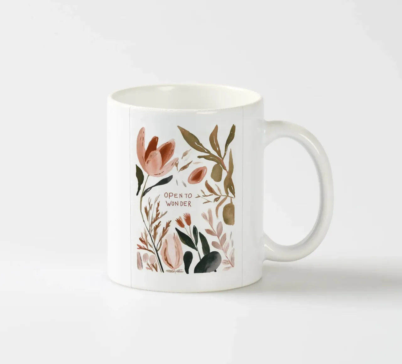 Open To Wonder No 2 Keramik Tasse von treechild