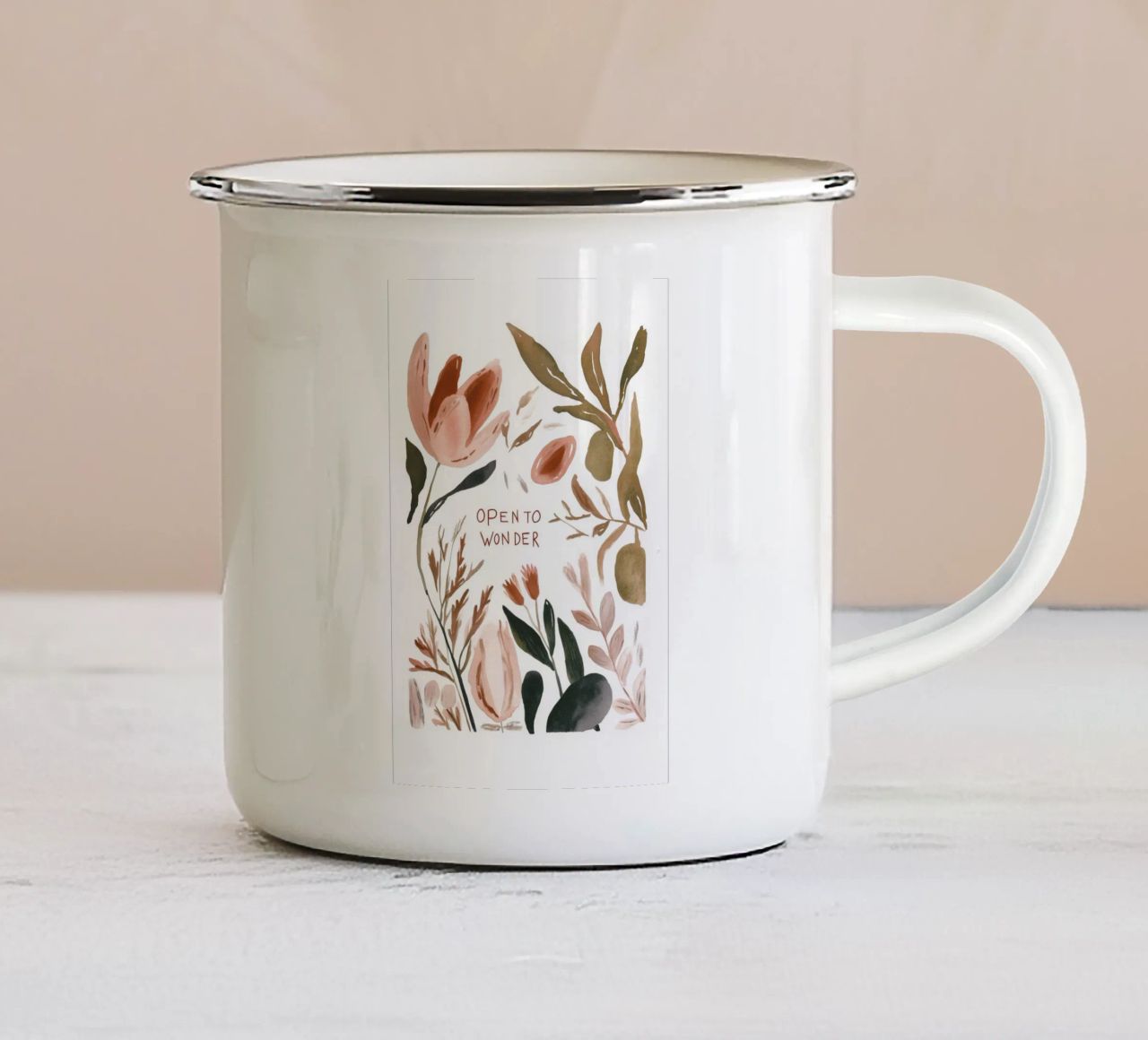 Open To Wonder No 2 tazza in smalto da treechild