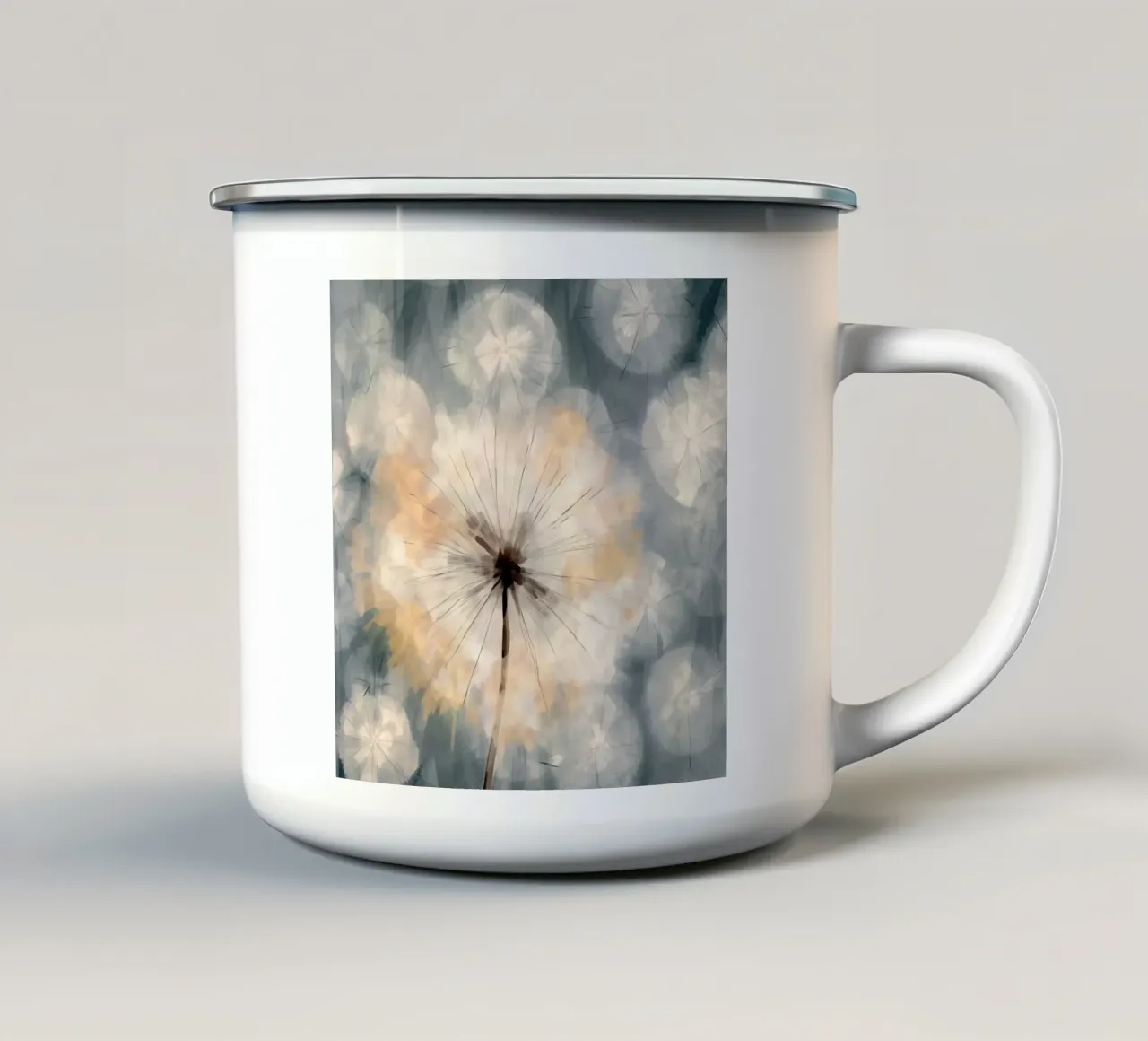 Riverbero del dente di leone tazza in smalto da Modern Muse